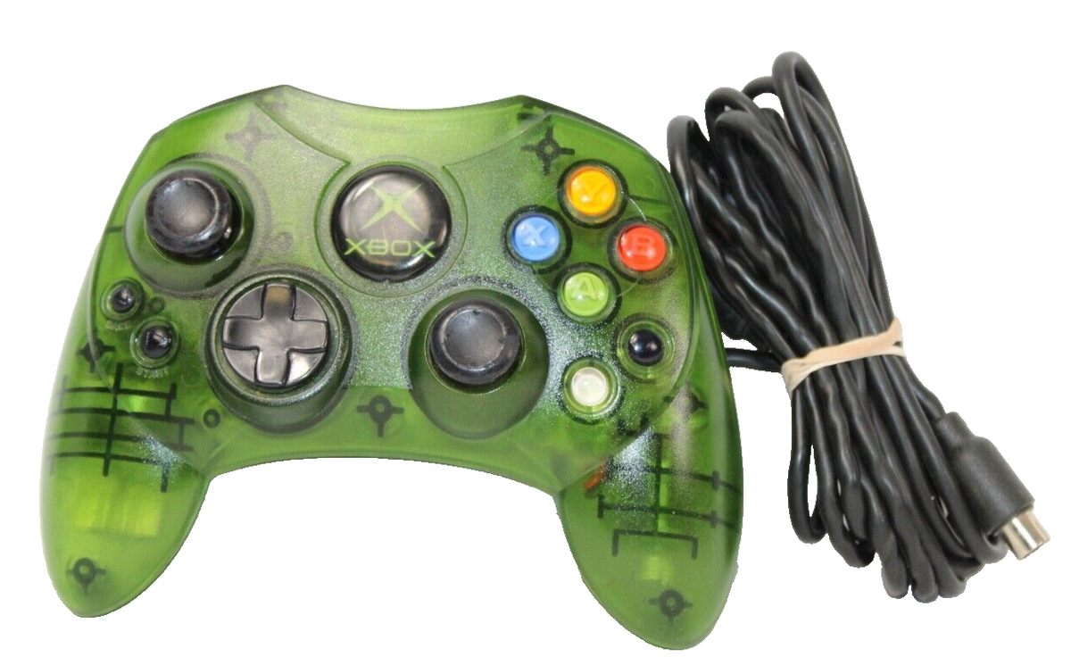 Original Xbox Controller S - Green Gaming Pad for Xbox Consoles | Perfect for Retro Gaming & Collectors