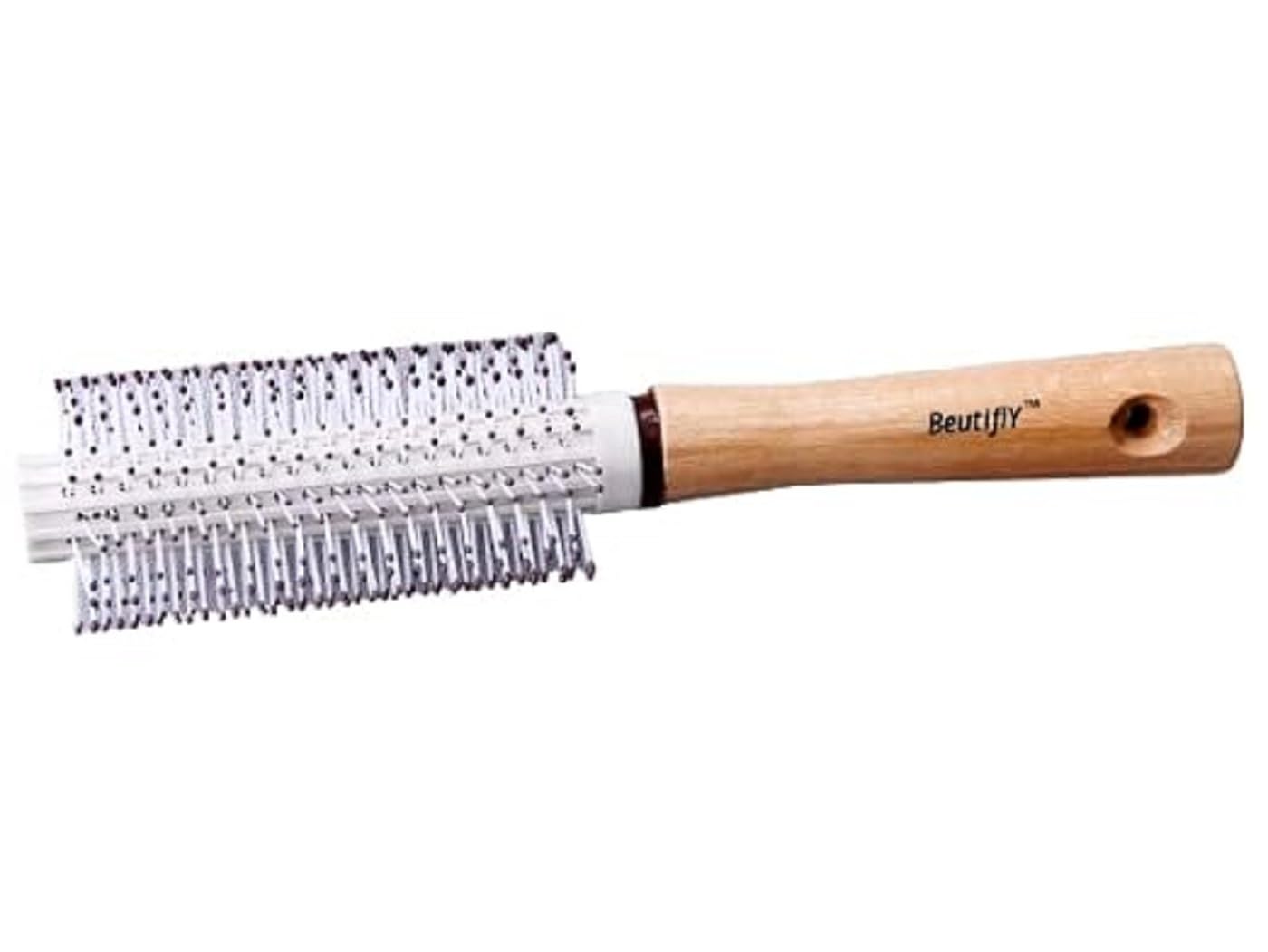 Beautifly Round Hair Brush with Soft Bristles - Professional Hair Curler Styling Brush for Men & Women - Perfect for Salon, Home Use & Travel Styling