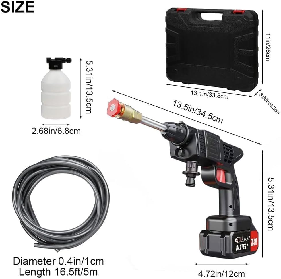 **Hydrowasher Power Washer - High Pressure Electric Sprayer with Hydro Jet Technology (1 Set) - Ideal for Cleaning Driveways, Patios, Cars & Outdoor Surfaces**