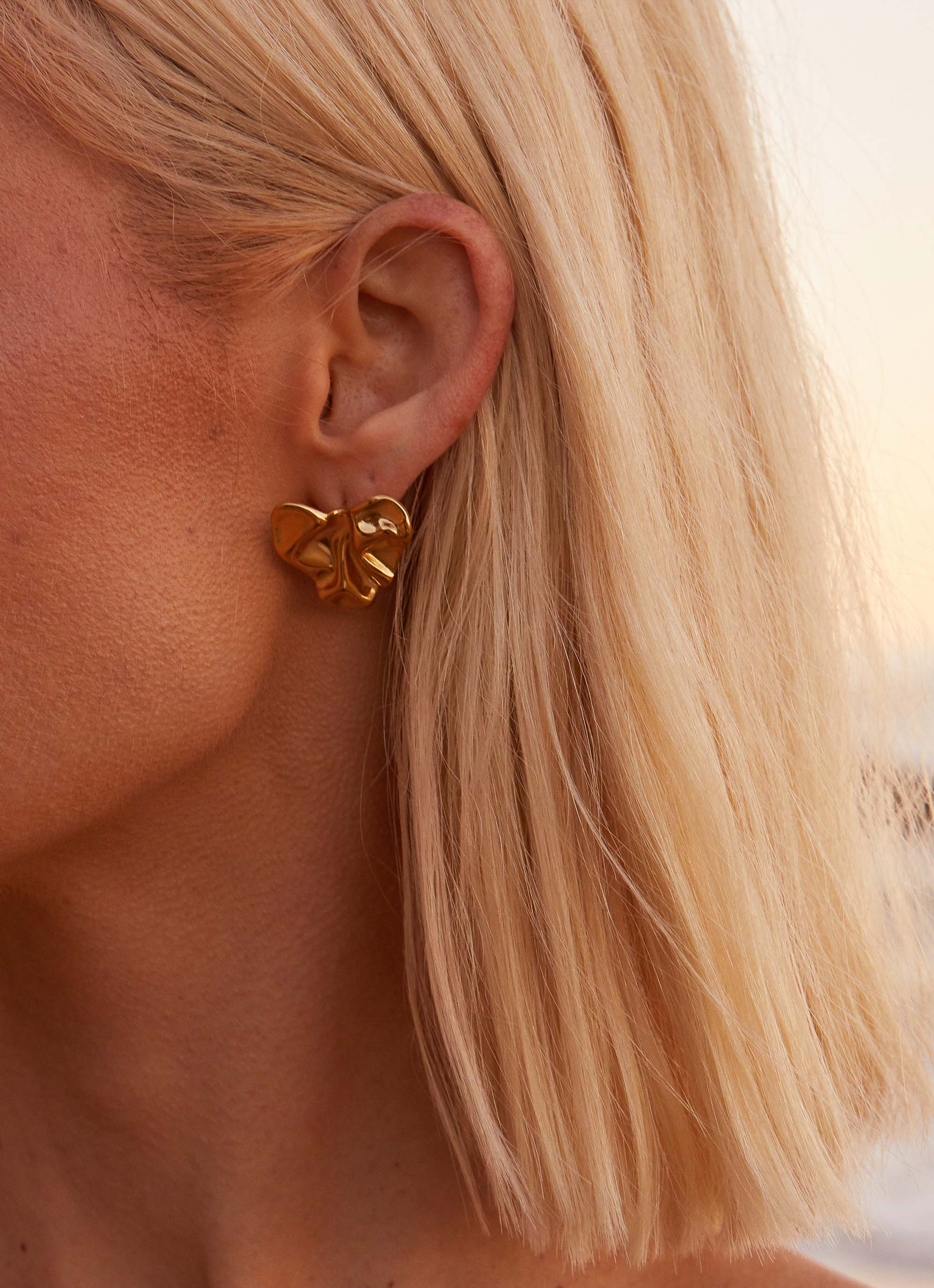 Heart to Heart Gold Earrings for Women - Elegant Dainty Jewelry Gift for Valentine's Day, Anniversary & Special Occasions