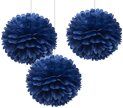 Navy Rose Gold Birthday Party Decorations for Women - Gender Reveal, Bridal Shower & Bachelorette Party Supplies - Elegant Navy Peach Wedding Balloons & Decors by Qian's Party - Perfect for Baby Showers, Anniversary Celebrations and Special Events