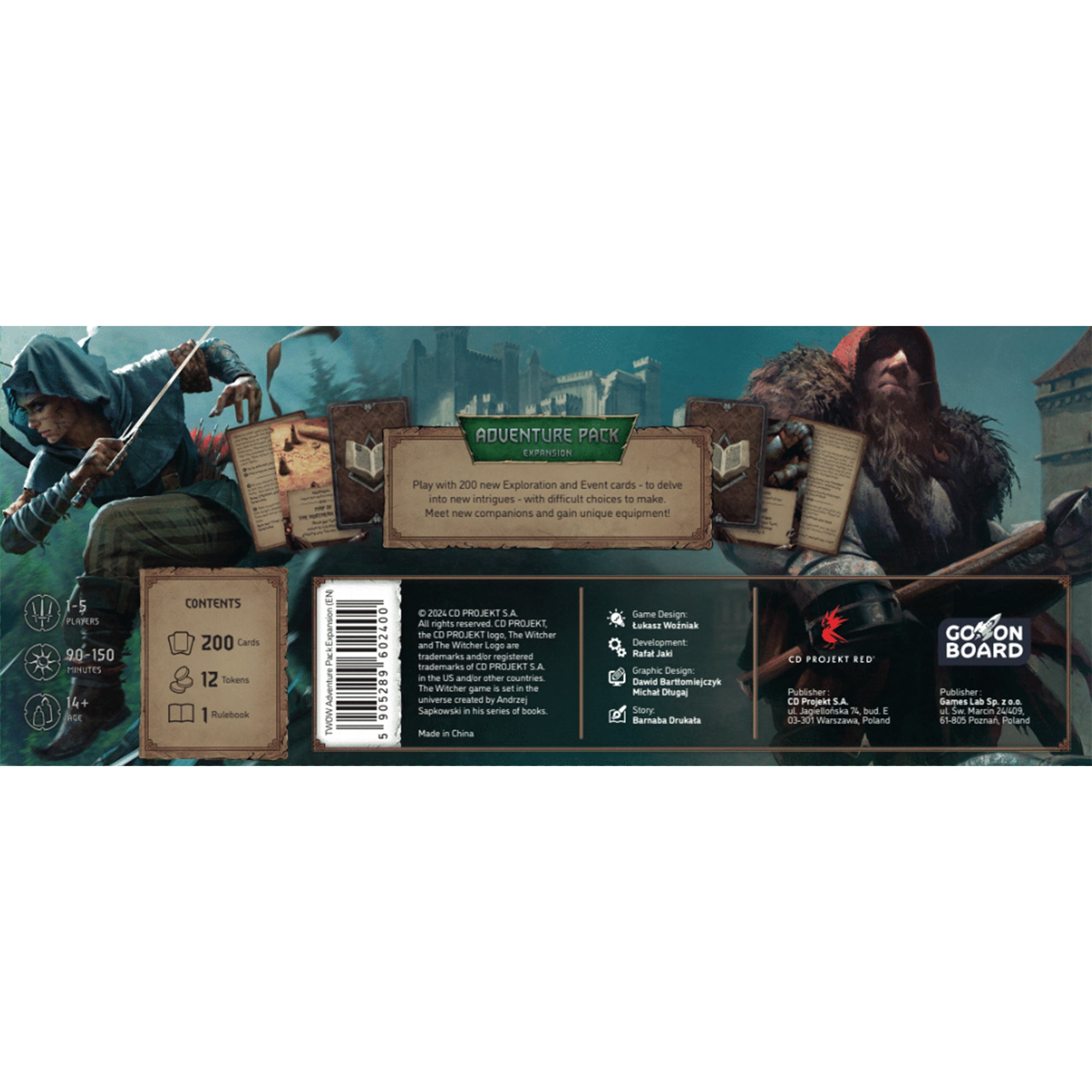 The Witcher: Old World Adventure Pack - Fantasy Board Game Expansion for Epic Quests | Perfect for Game Nights & RPG Enthusiasts