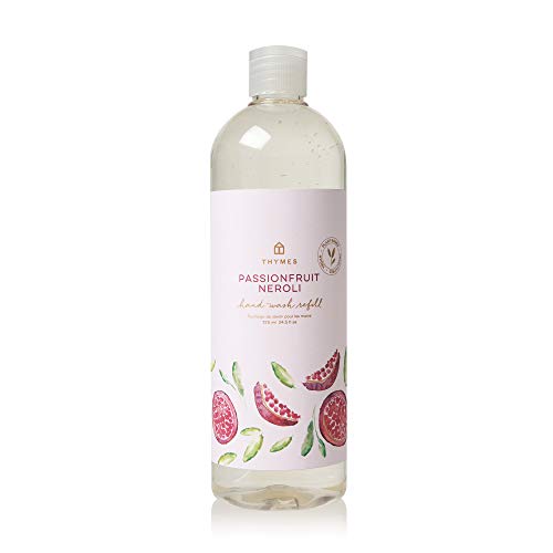 Thymes Passionfruit Neroli Hand Wash Refill - 24.5 Fl Oz (725ml) - Luxury Scented Liquid Soap for Bathroom, Kitchen & Guest Washrooms - Vegan & Cruelty-Free