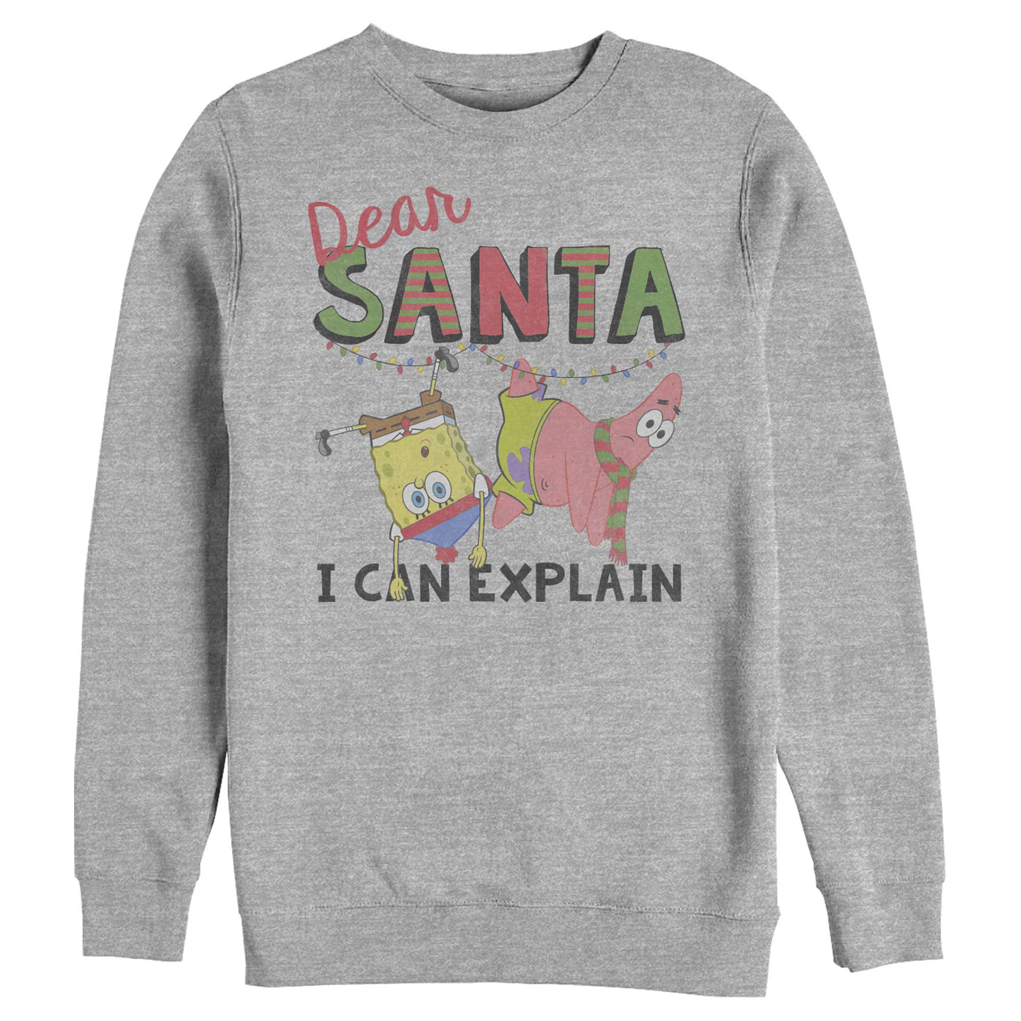 SpongeBob SquarePants Christmas Santa Hoodie for Men - Funny Holiday Sweatshirt Gift for Fans - Perfect for Xmas Parties & Festive Gatherings