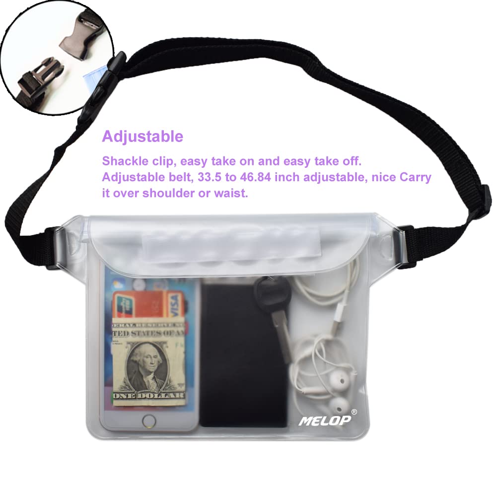 Waterproof Pouch Bag with Adjustable Strap - IPX8 Certified Dry Bag for Phones, Keys & Essentials - Perfect for Swimming, Kayaking, Beach, Fishing & Water Sports - Keep Your Belongings Safe from Rain & Splashes