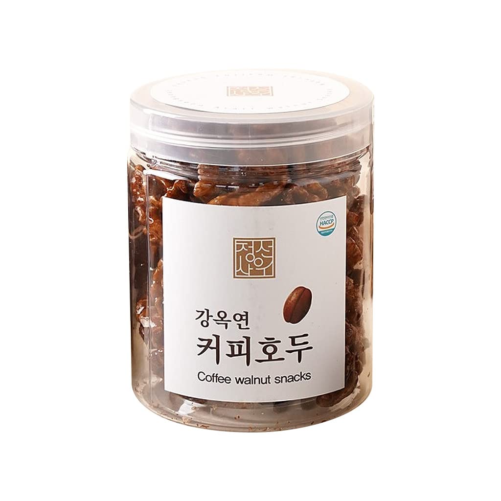 Premium Jeongseon Arari Farm Honey Walnuts | Korean Coffee Flavored Walnut Snacks 130g | Healthy Office Snack & Coffee Pairing Gift