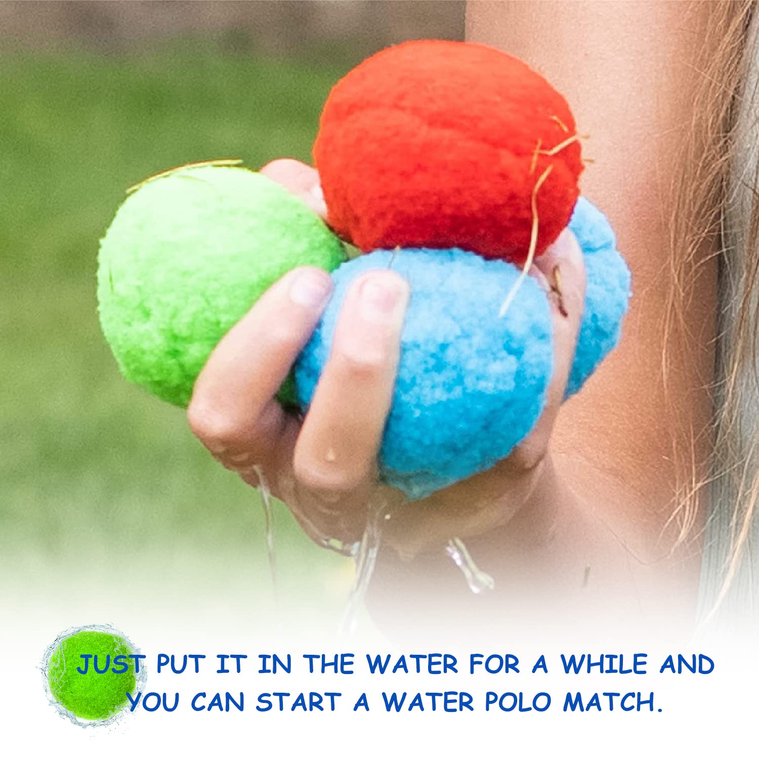 15-Piece Mixed Water Bomb Set - Reusable Splash Balls, Fluffy Balls for Kids - Fun Water Play Toys for Garden, Pool & Trampoline - Perfect for Summer Parties, Backyard Games & Kids Outdoor Activities