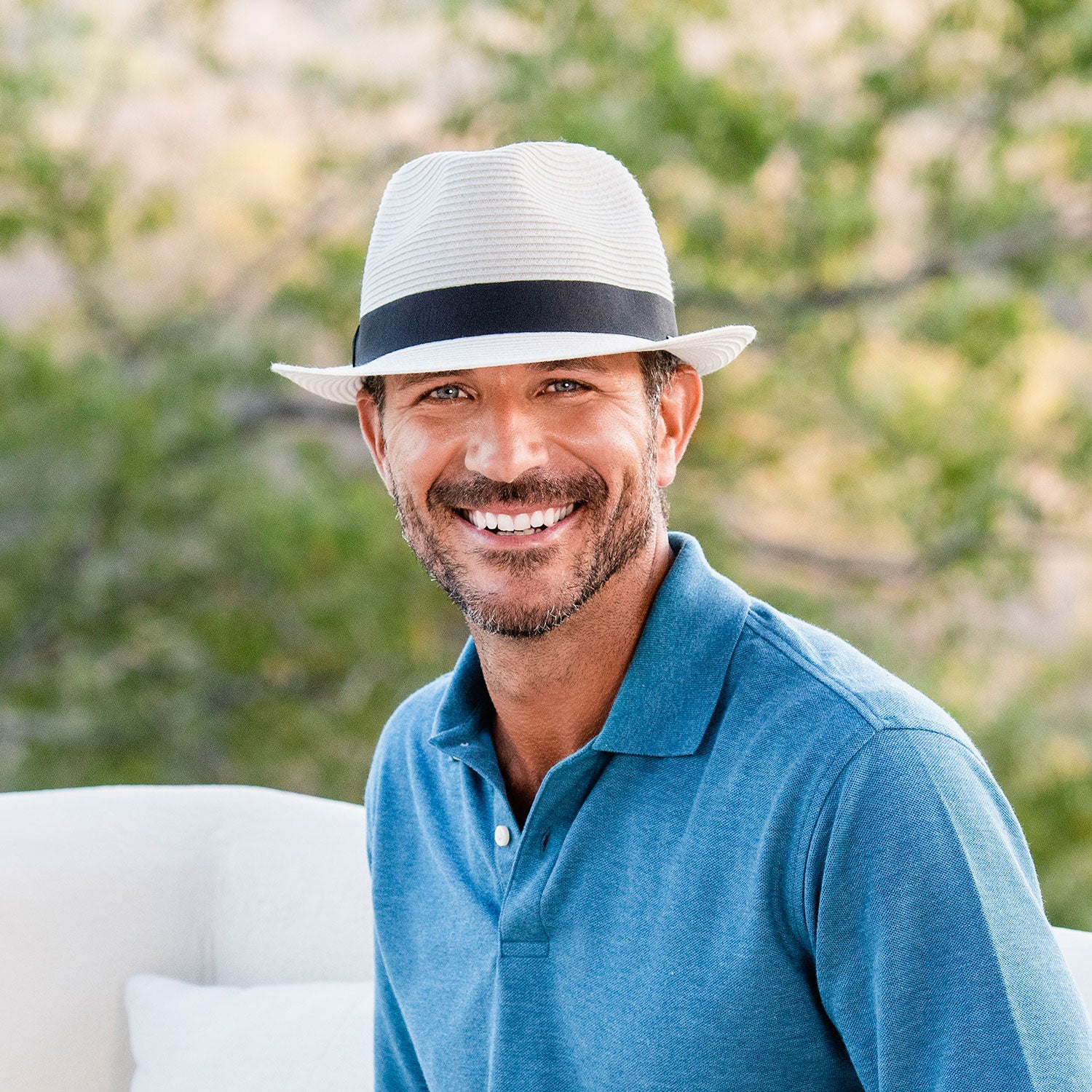 Carkella Del Mar Trilby Hat for Women - Stylish Summer Fedora with Wide Brim - Perfect for Beach, Vacation, and Outdoor Activities