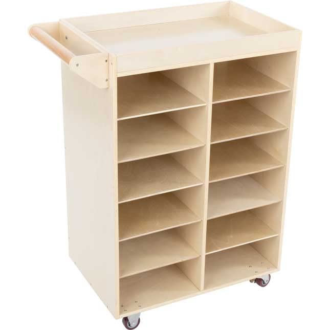 Really Good Stuff Rolling Organizer with Magnetic Dry Erase Board - Portable Storage Cart for Classroom, Office & Home Organization
