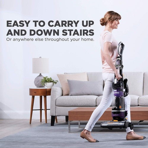EUREKA Powerspeed Lightweight Bagless Upright Vacuum Cleaner - Powerful Suction for Pet Hair, Carpets & Hard Floors | Perfect for Home Cleaning & Quick Pickups