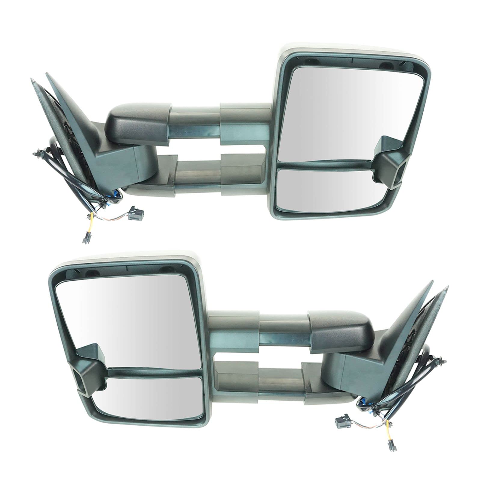 Heated LED Signal Mirror Spotlight for GM Vehicles - Black Textured Pair - Enhanced Visibility & Safety for Night Driving & Off-Road Adventures
