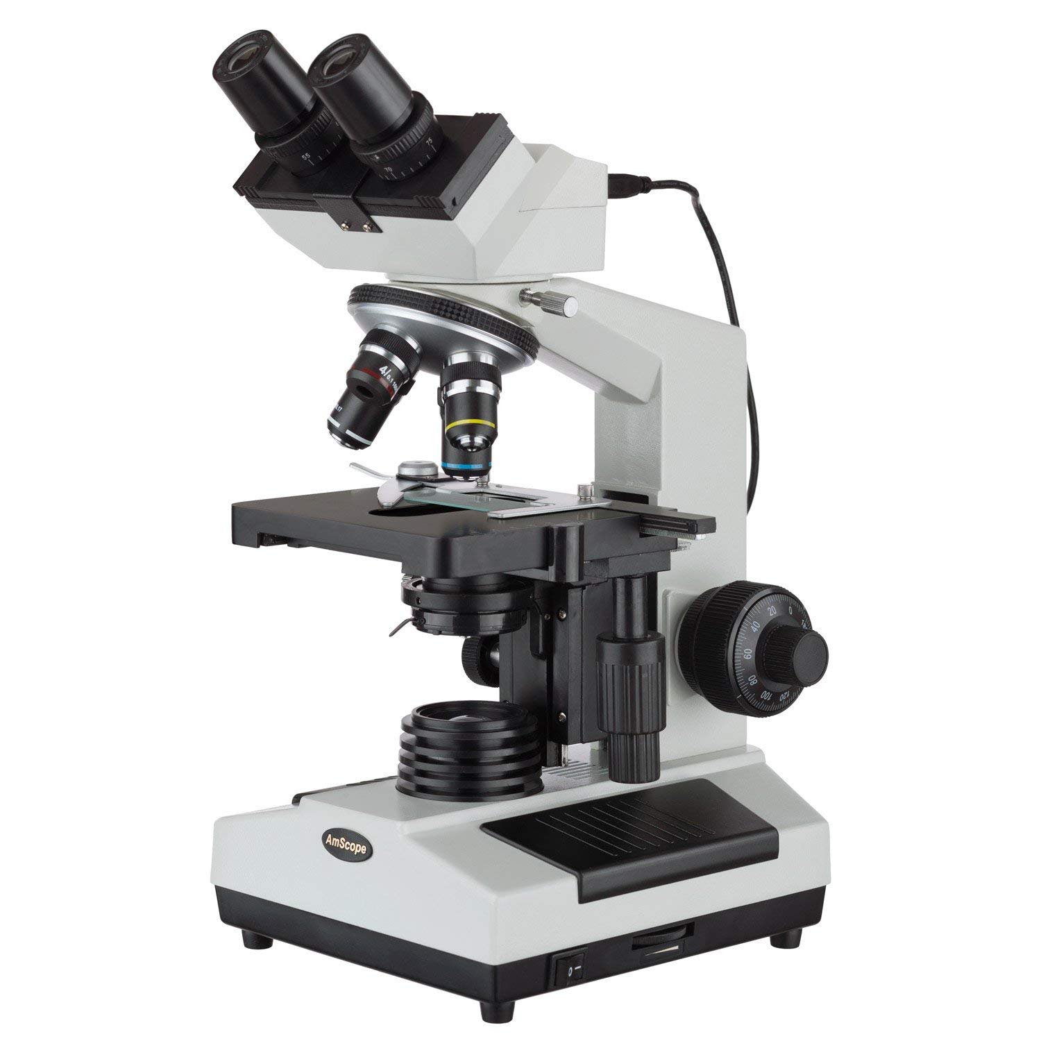 AmScope U230B 3.0MP USB Digital Microscope 40x-2000x for Lab & Education
