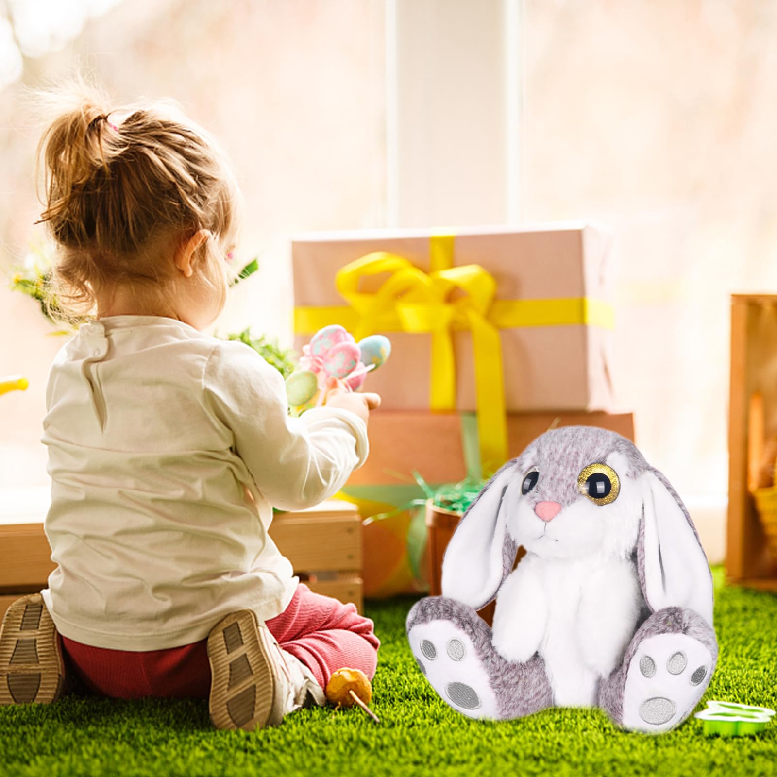 8.5 Inch My OLi Plush Bunny Stuffed Animal - Tie Dye Soft Cuddly Toy for Kids, Girls & Boys | Perfect for Bedtime, Travel & Gifts