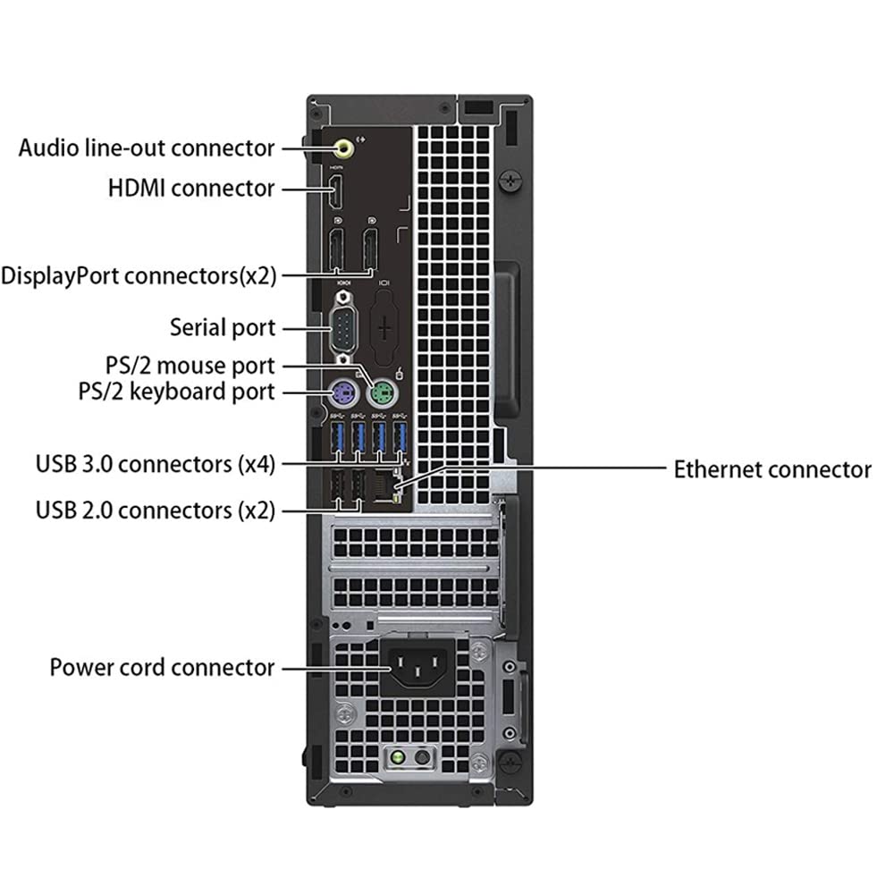 Dell OptiPlex 5040 SFF Business Desktop PC - Intel Core i5-6500 Quad-Core 3.2GHz (Turbo 3.6GHz), 16GB RAM, 512GB NVMe SSD, WiFi, Bluetooth, HDMI, Wireless Keyboard & Mouse, Windows 10 Pro (Renewed) - Perfect for Office Work, Home Computing & Small Business Use