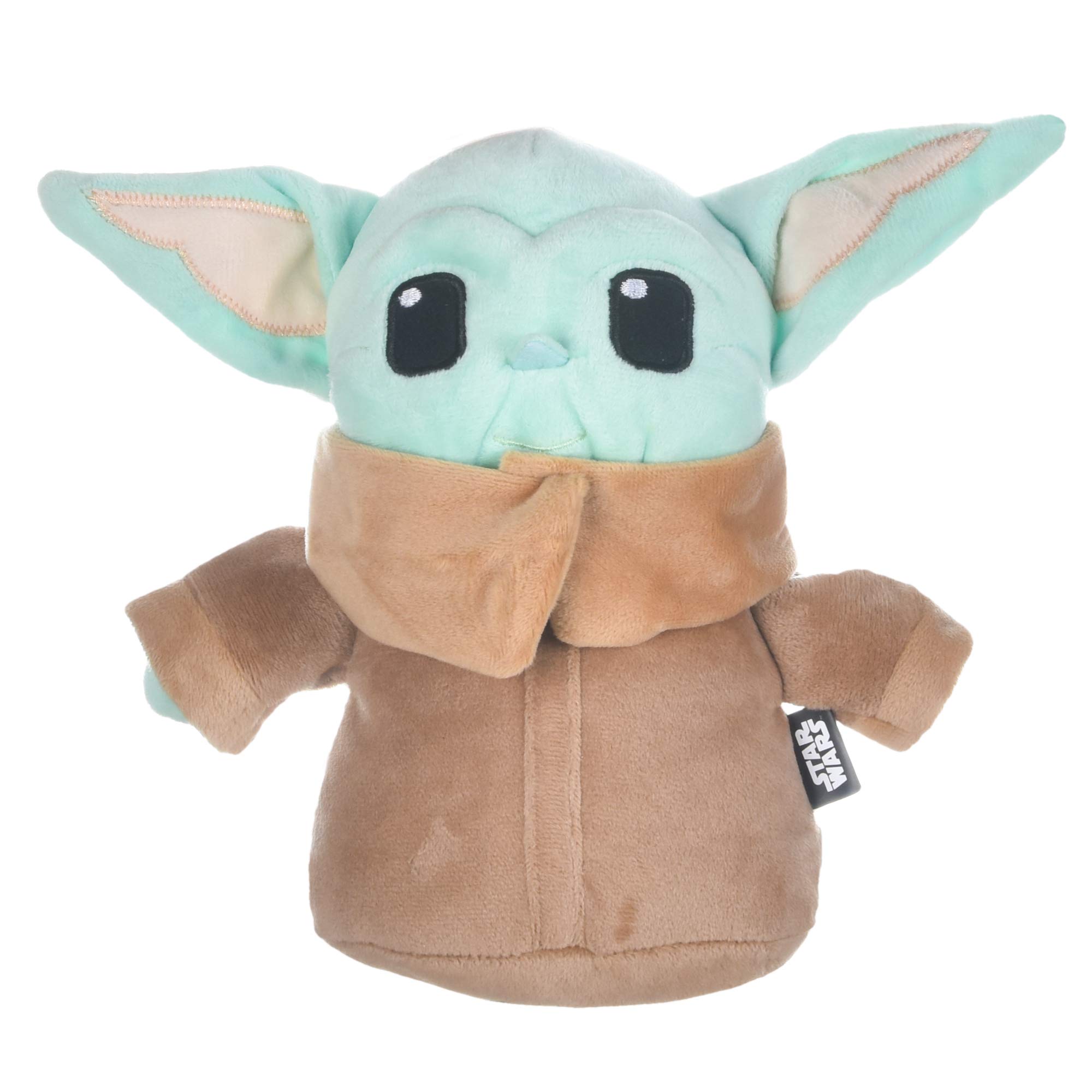 Star Wars The Mandalorian Plush Dog Toy - 6 Inch Soft Squeaky Pet Toy with Child Figure | Safe Chew Toy for Small & Medium Dogs | Perfect for Playtime, Training & Cuddling
