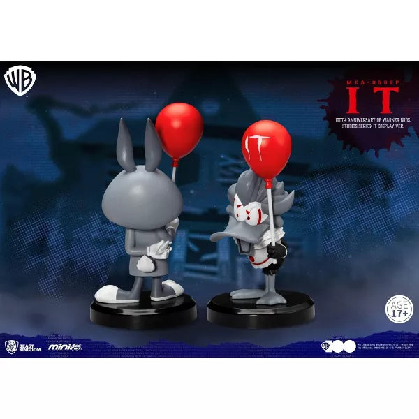 Warner Bros. 100th Anniversary Collectible IT Pennywise Figure - Official Movie Merchandise for Horror Fans & Collectors - Perfect for Display, Gifts, and Halloween Decor