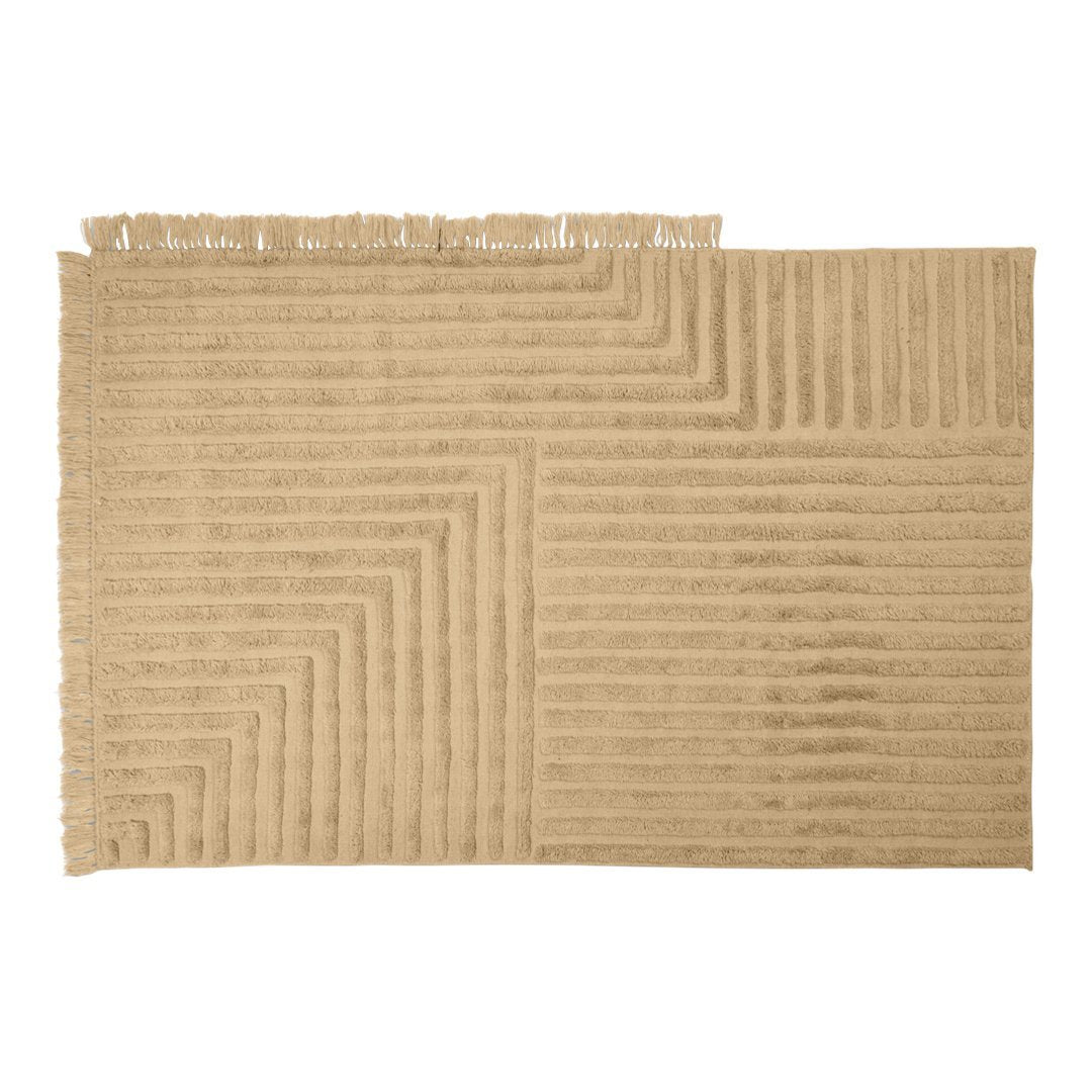 Ferm Living Crease Wool Rug - Soft & Durable Handmade Area Rug for Living Room, Bedroom, or Nursery - Perfect for Cozy Home Decor & Modern Interior Design
