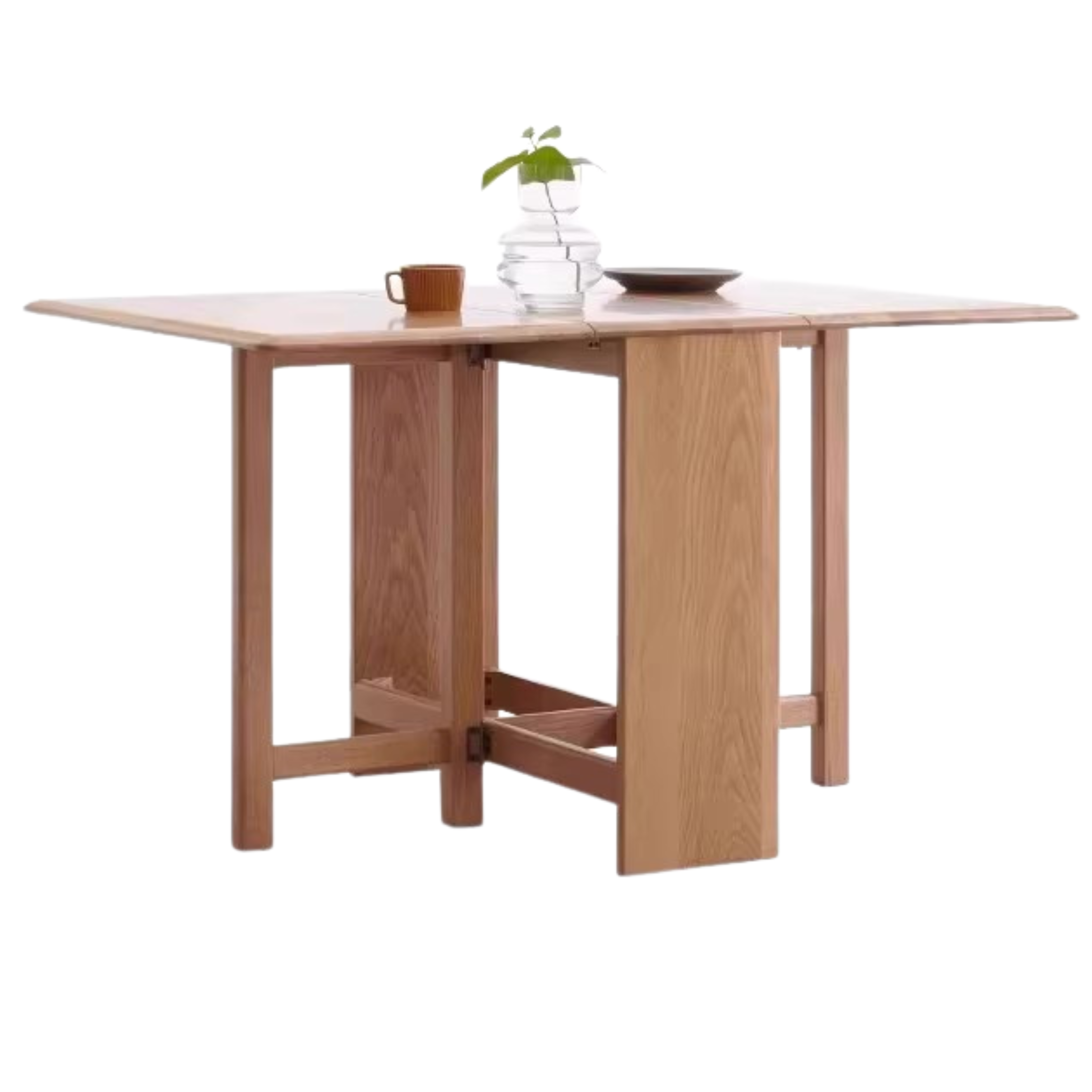 51.2x31.5x29.5 inch / 130x80x75 cm / Natural Wood Color / folding dining table