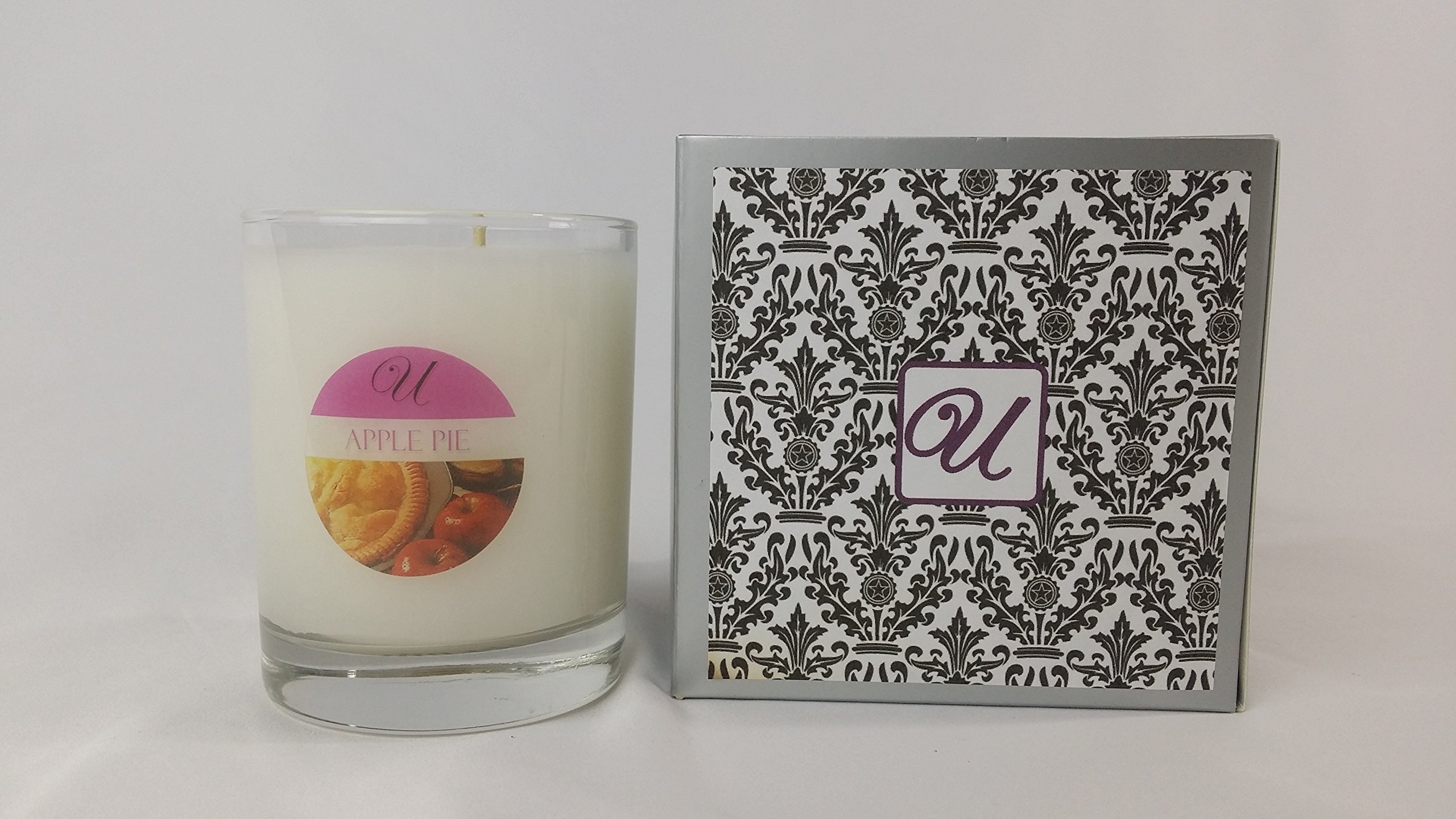 Premium Apple Pie Scented Candle in 8 oz Glass Jar - Unrivaled Candles with Surprise Jewelry Inside (Value $10-$10,000) - Perfect for Home Decor, Gifts & Relaxation