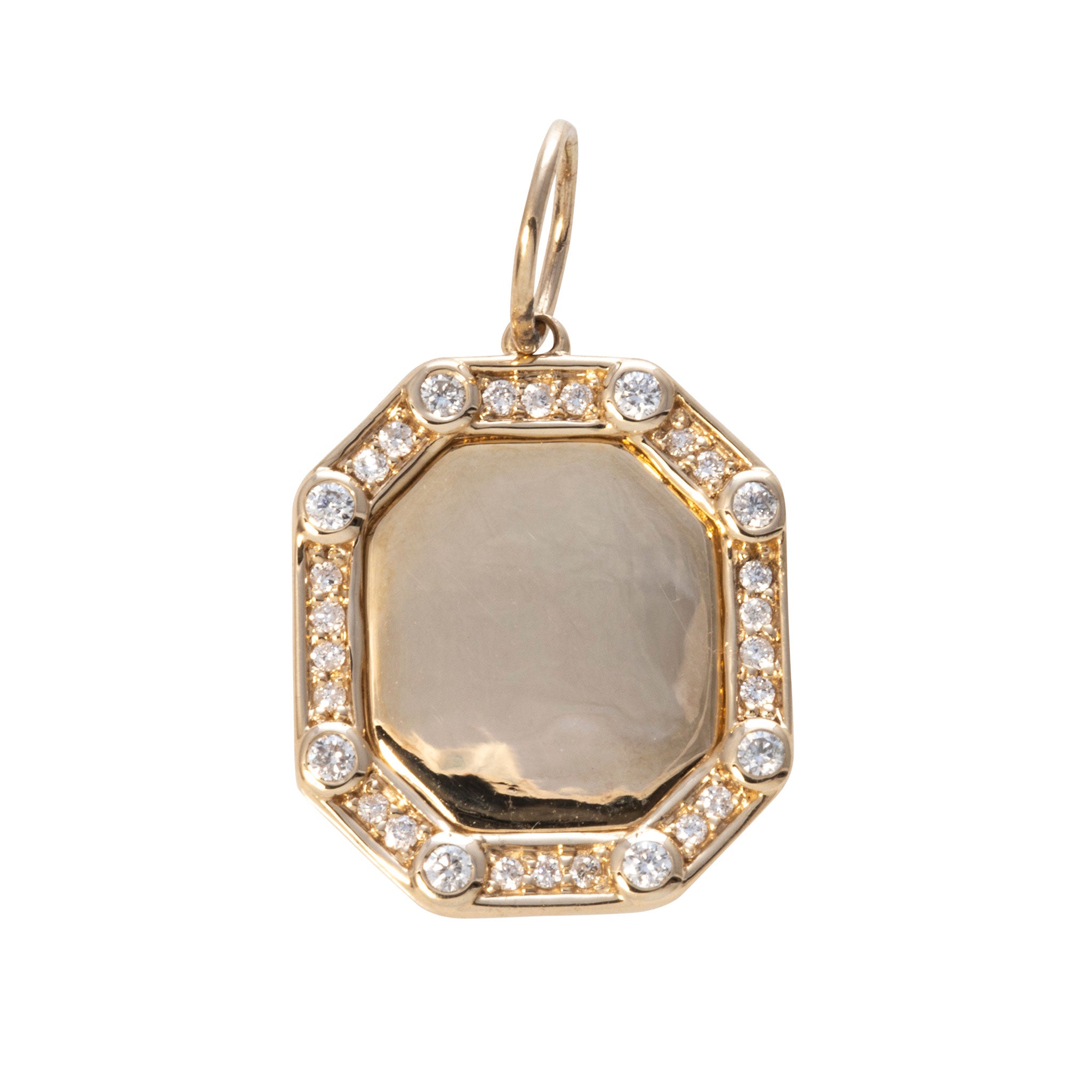 0.23ctw Diamond 14K Yellow Gold Rectangular Octagon Pendant Necklace for Women - Elegant Jewelry Gift for Anniversary, Birthday & Special Occasions