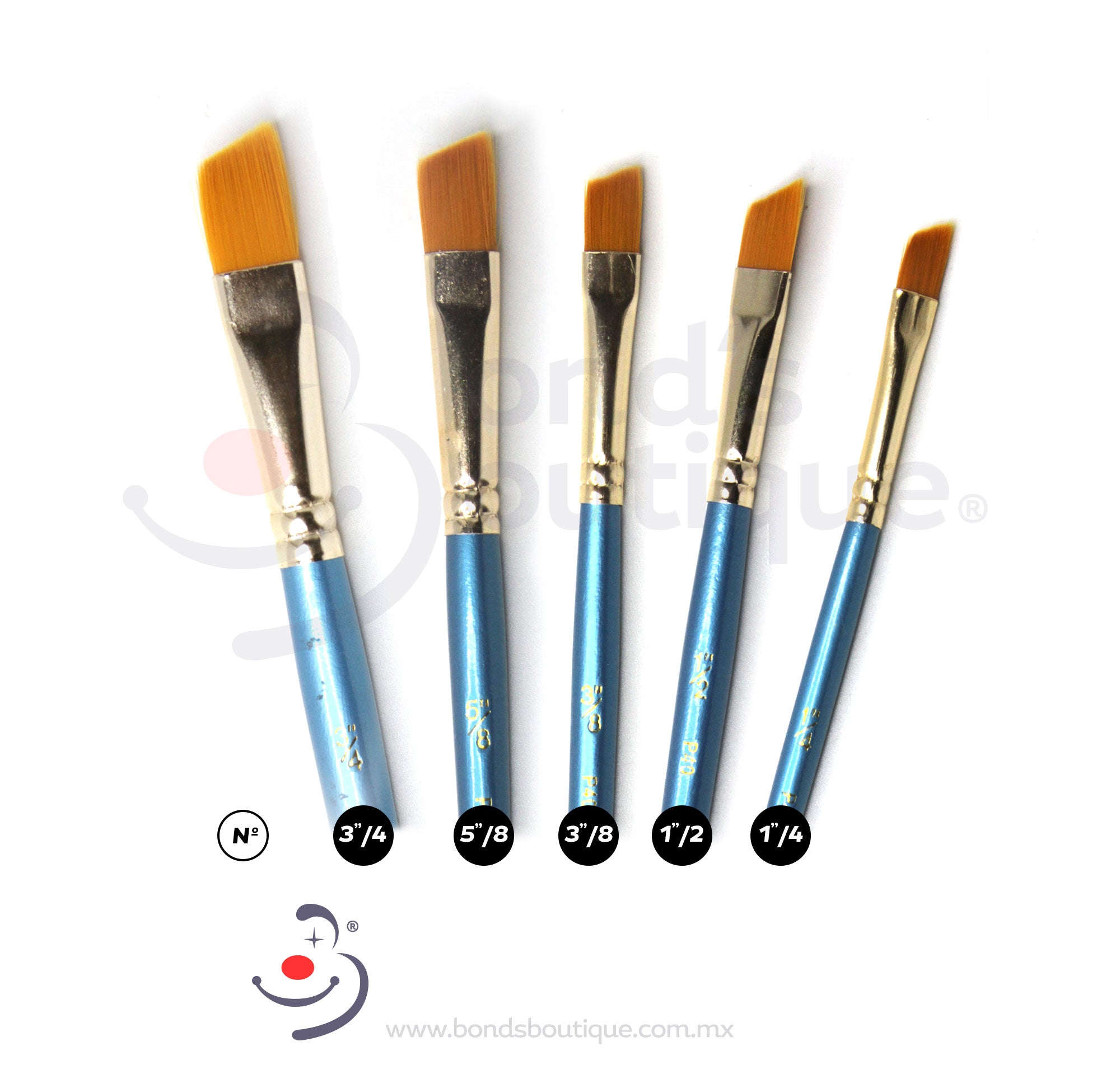 Professional Angled Paint Brushes for Artists - High-Quality Synthetic Bristles for Oil, Acrylic & Watercolor Painting - Perfect for Canvas, Wood & DIY Home Decor Projects