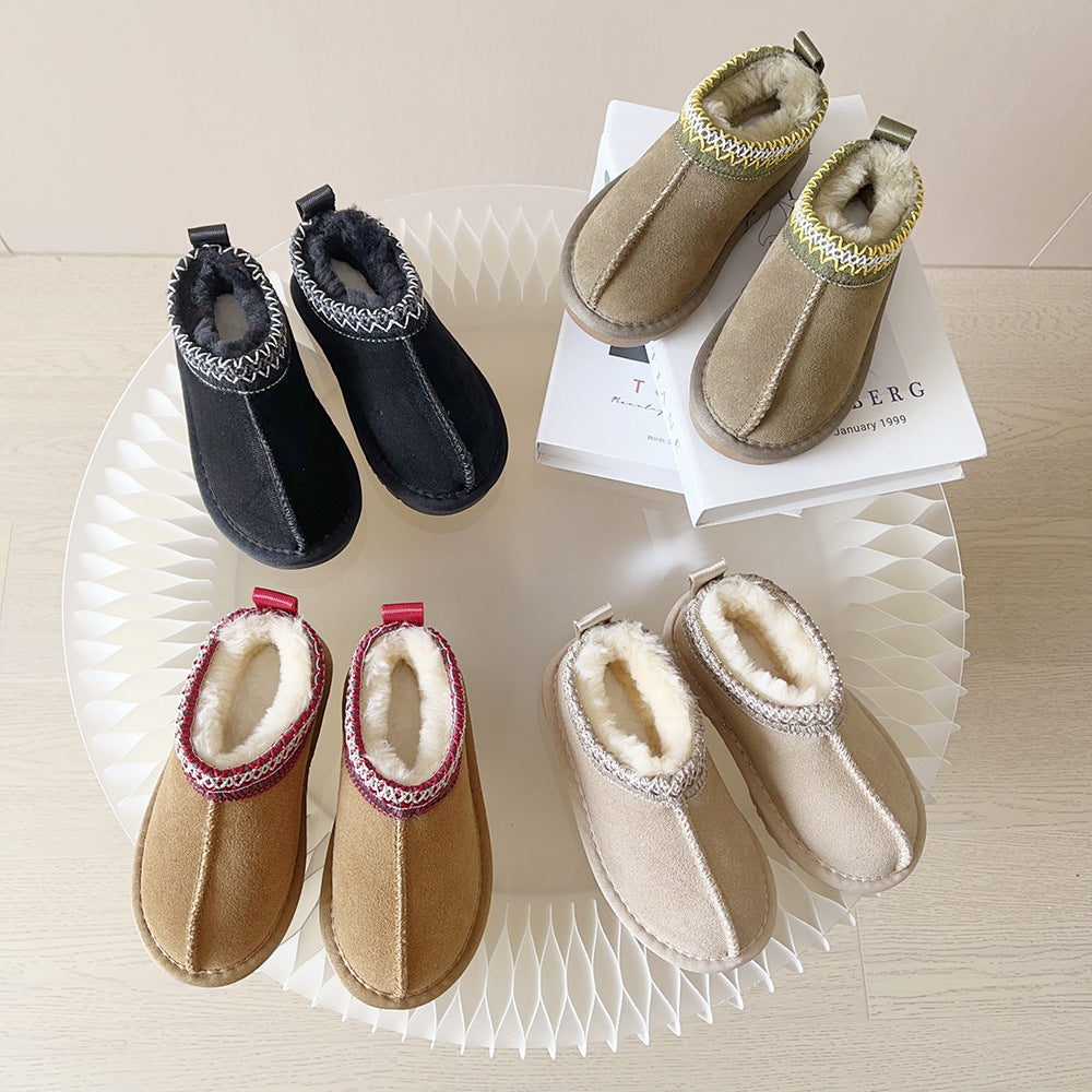 Warm Alaska Fleece Kids Slippers - Cozy Indoor House Shoes for Boys & Girls - Perfect for Winter, Home, and Playtime