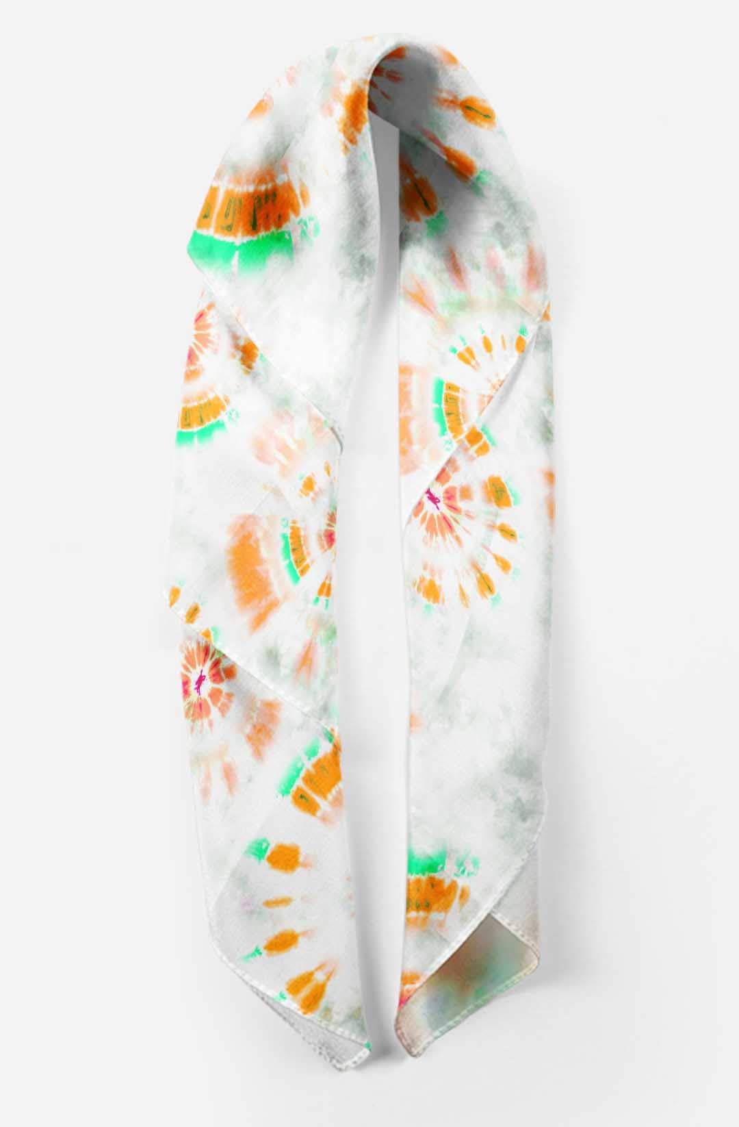 Bimba Pure Silk Printed Head Bandanas & Neck Scarves for Women - Soft Summer Fashion Accessories for Yoga, Beach, Outdoor Activities