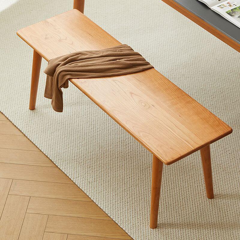 Modern Solid Color Unfinished Wood Dining Bench - Simple & Stylish for Kitchen, Dining Room, or Breakfast Nook