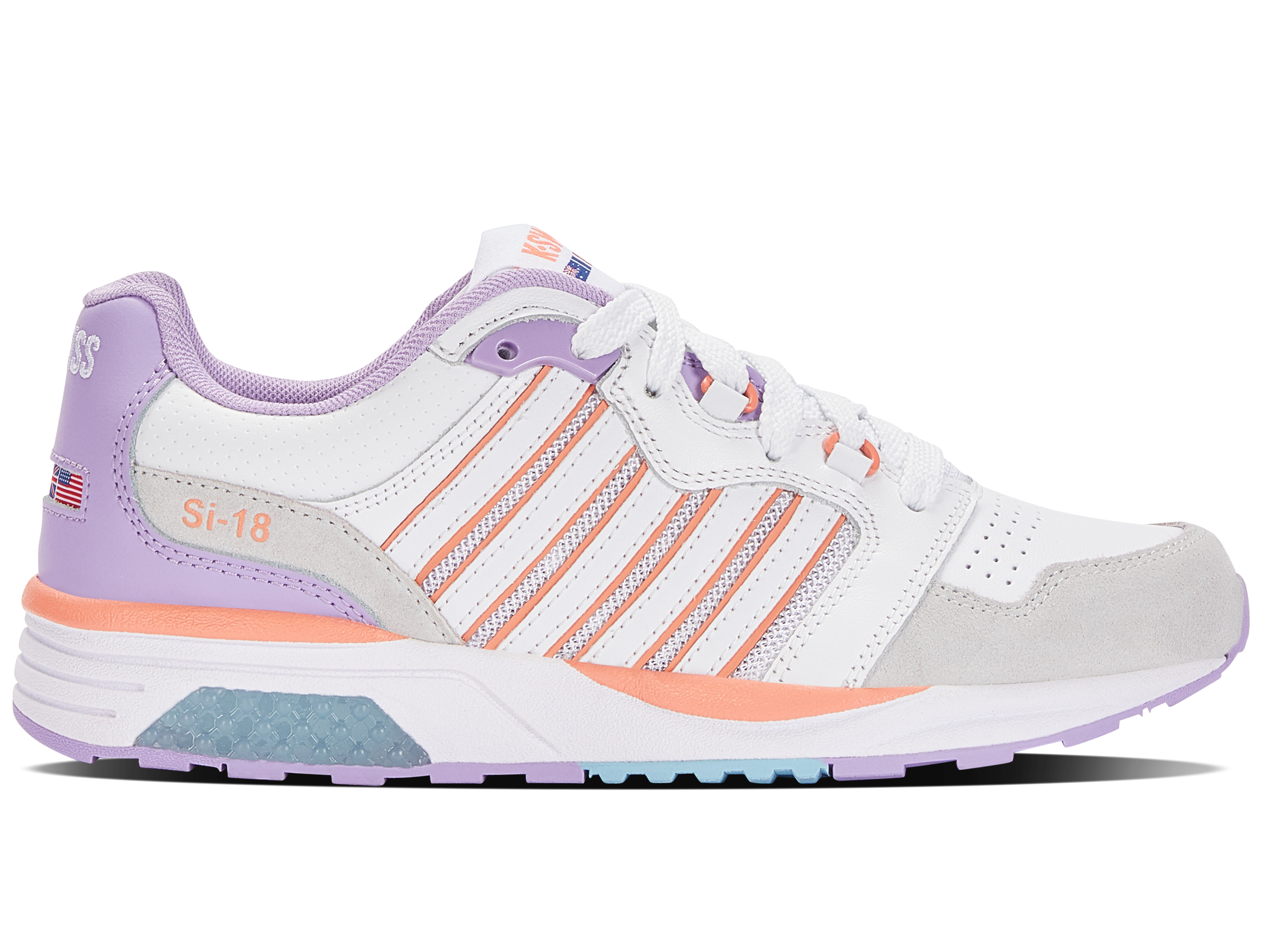 SI 181 Rannell Women's Running Shoes - White/Purple Rose/Canyon Sunset | Lightweight & Breathable for Jogging, Gym & Outdoor Activities