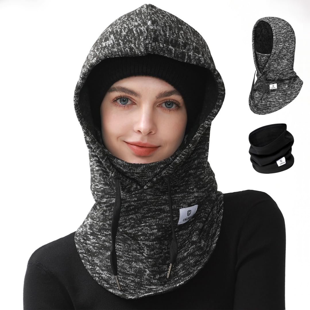 C CALOICS Ski Mask Winter Balaclava - Windproof Face Cover for Men & Women - Cold Weather Protection for Skiing, Snowboarding, Motorcycle Riding & Outdoor Activities