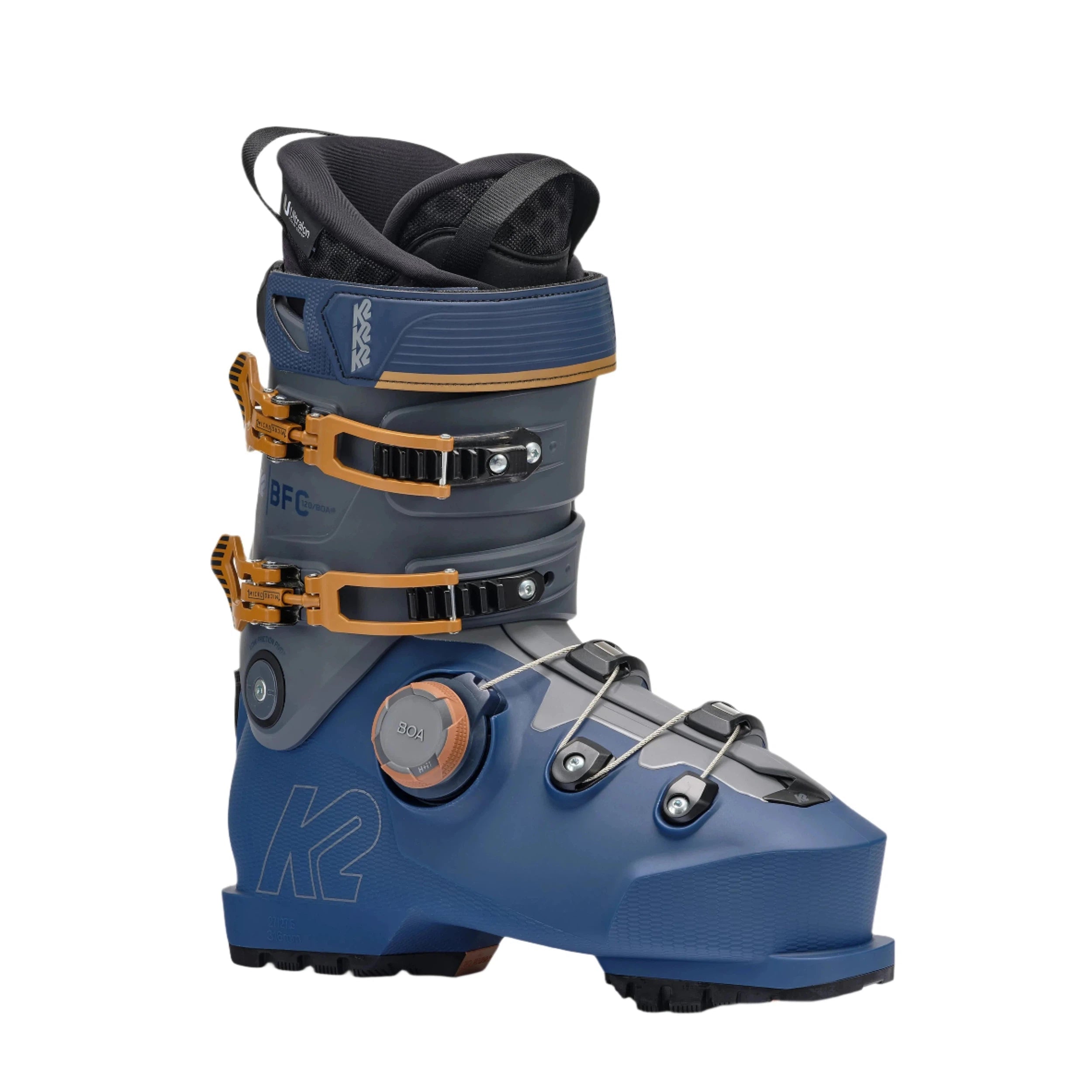 K2 BFC 120 BOA Ski Boots 2025 - Men's/Women's Performance Ski Boots with BOA Closure System for Comfort & Precision - Perfect for Alpine Skiing, Freeride & All-Mountain Adventures
