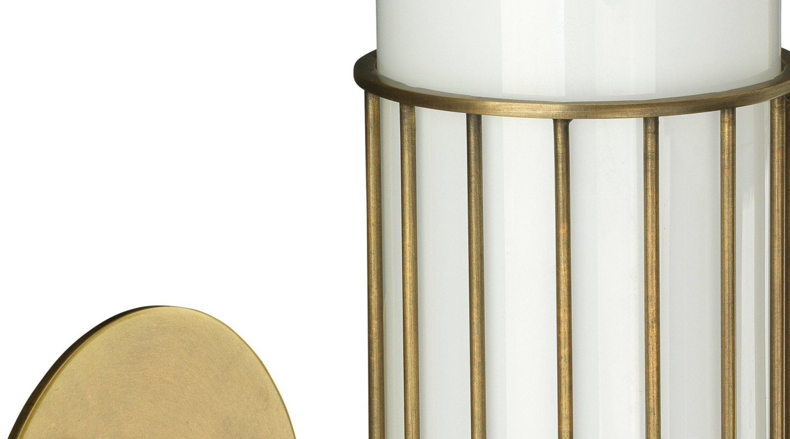 Torino Wall Sconce Light Fixture - Antique Brass Finish for Bedroom, Living Room & Hallway Lighting