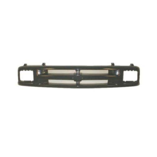 Black Front Bumper Grille for Chevy Pickup Truck Blazer S10 with Sealed Beam Headlights - Durable Replacement Grille for Off-Road & Daily Driving