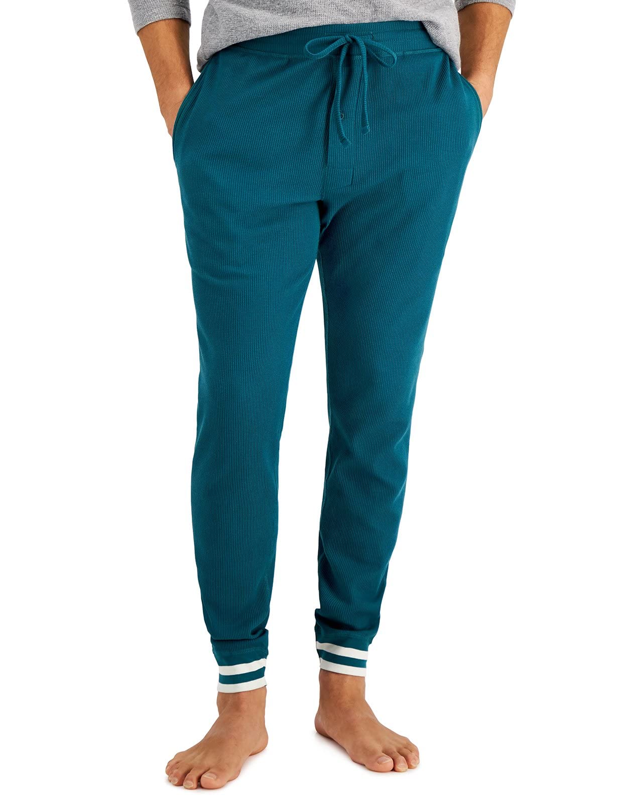Hanes Men's Waffle Knit Sleep Jogger Pants - Soft & Comfortable Lounge Pants for Sleeping, Relaxing at Home, and Casual Wear
