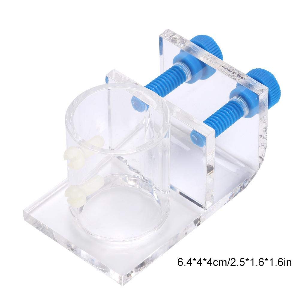 Acrylic Aquarium Pipe Clip - Transparent Tube Holder for Fish Tank Water Flow - Home & Office Use