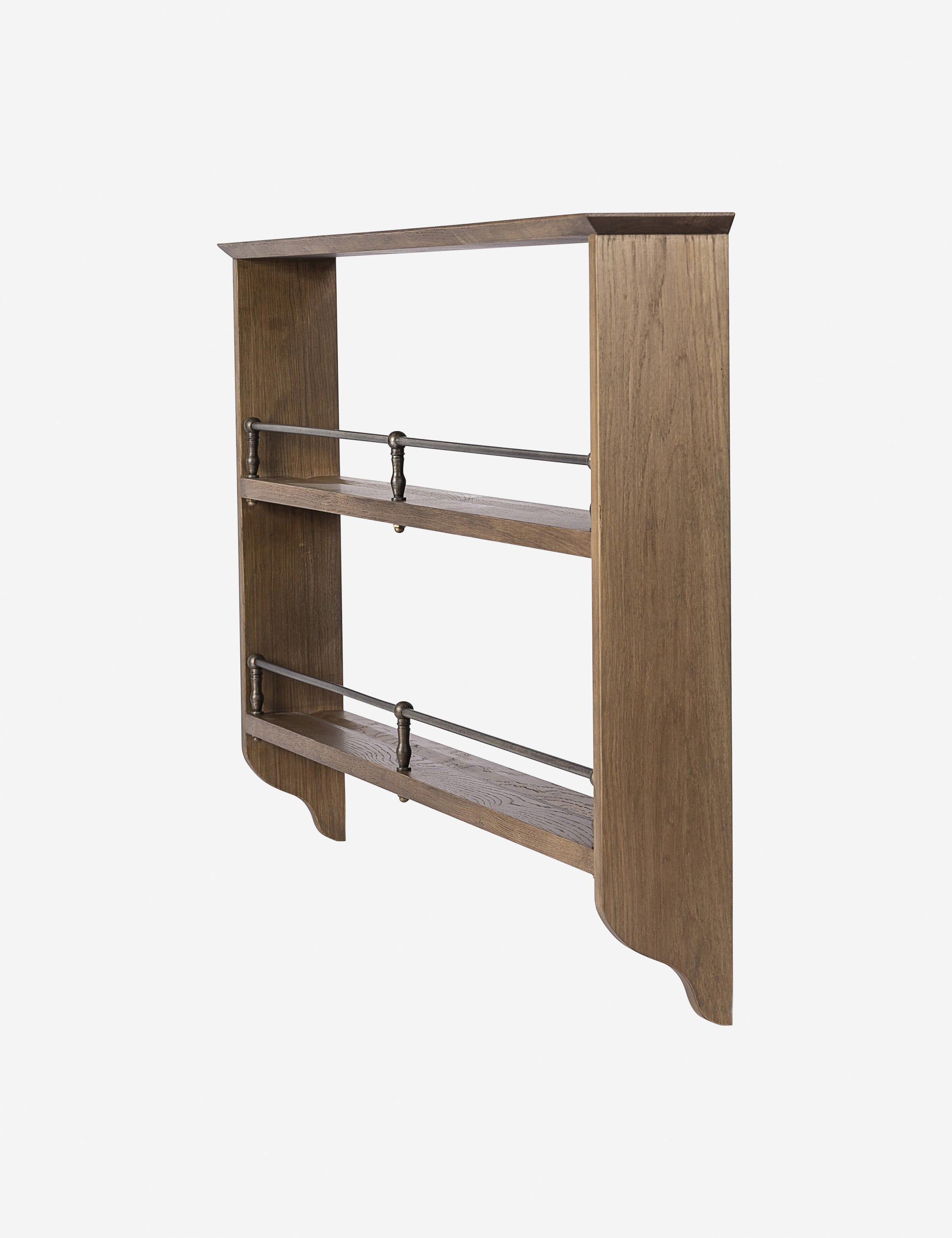 Faria Plate Rack - Modern Wooden Wall Mounted Plate Display Shelf for Kitchen or Dining Room Decor | Amber Lewis x Four Hands Collection | Perfect for Organizing Dishes, Showcasing Collectibles or Creating Stylish Wall Storage