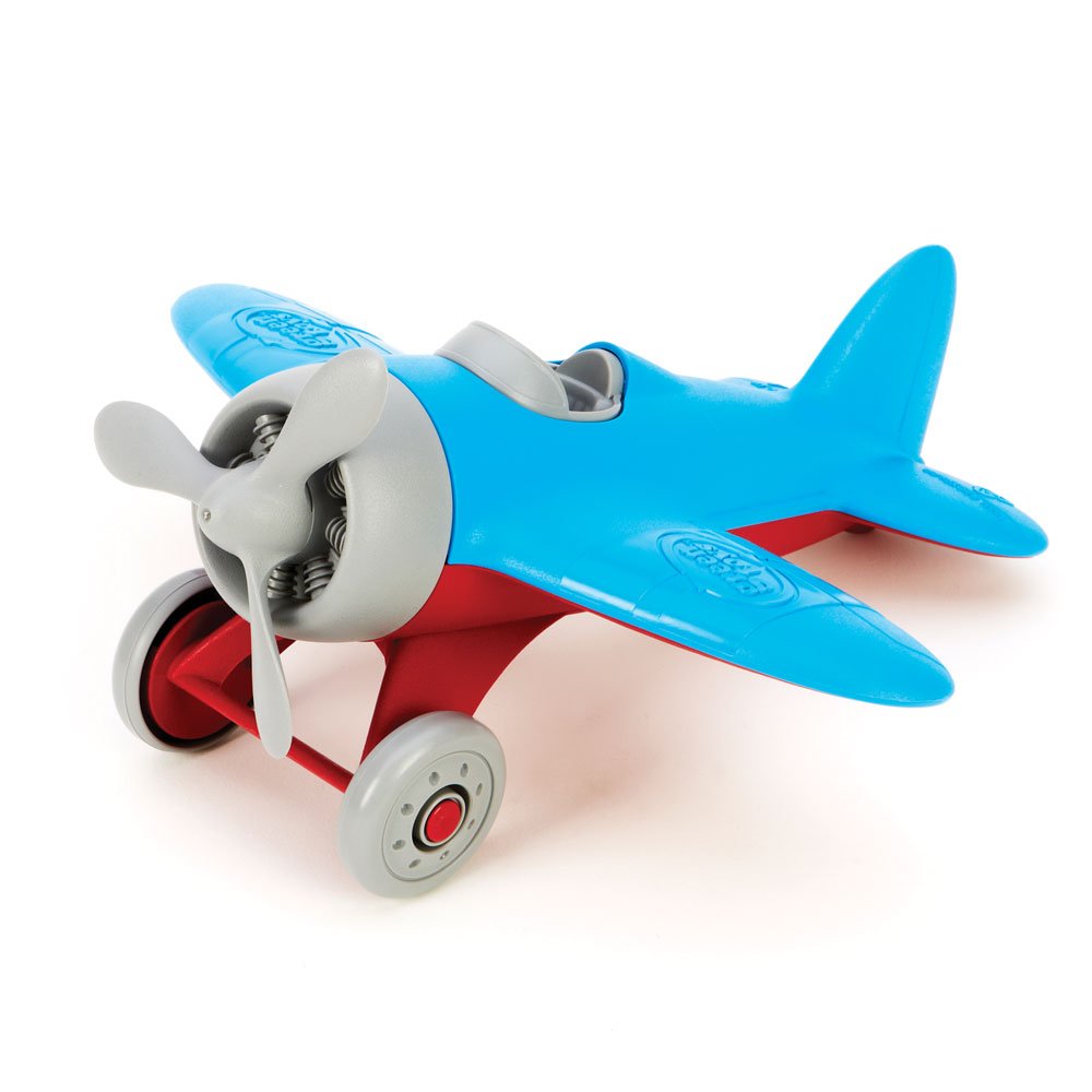 Green Toys Airplane - BPA & Phthalate-Free Blue Airplane Toy for Kids | STEM Learning Toy to Teach Aeronautical Concepts & Improve Fine Motor Skills | Perfect for Pretend Play, Classroom Education & Toddler Developmental Activities
