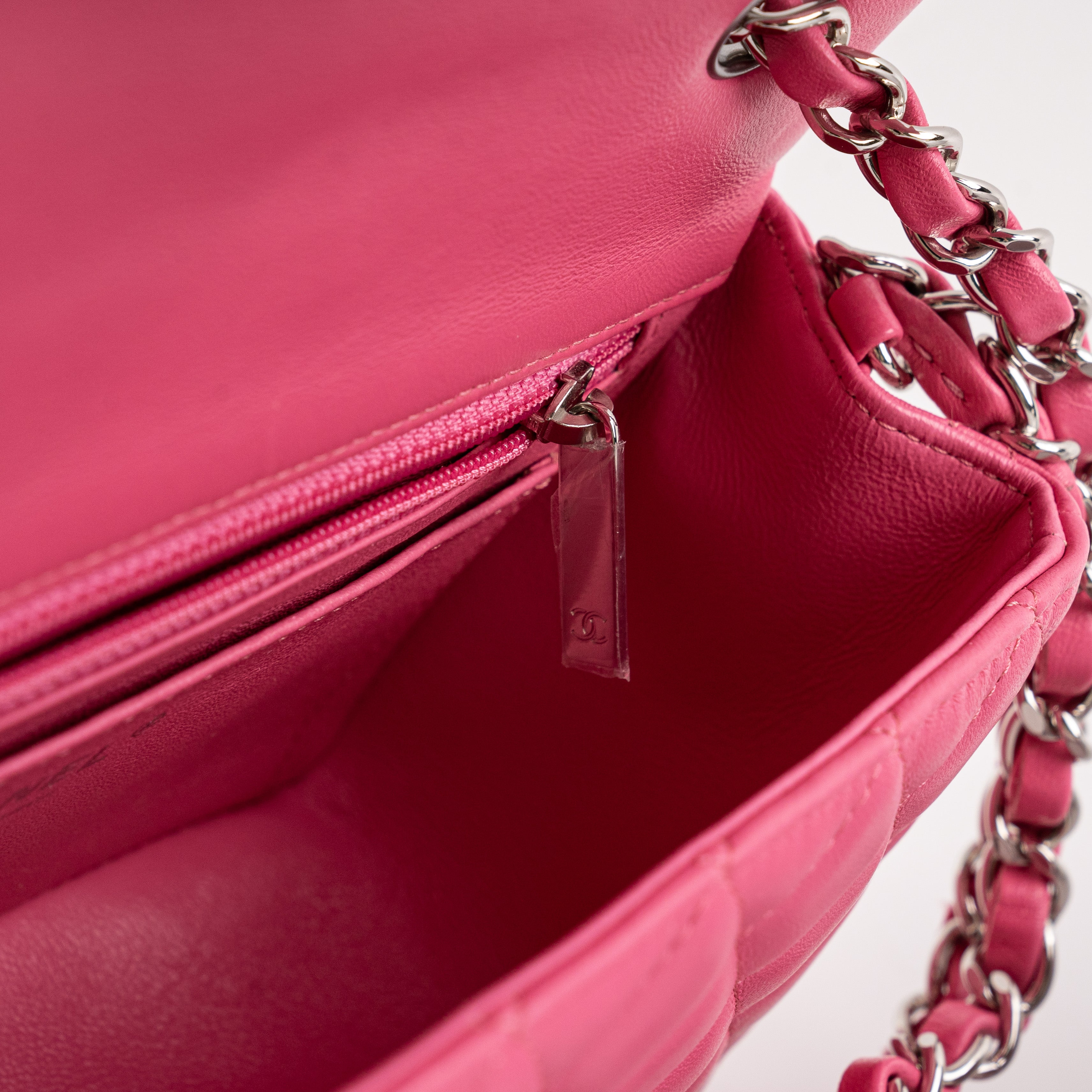Chanel Mini Rectangle Lambskin Pink Crossbody Bag - Luxury Designer Handbag for Women | Perfect for Date Night, Parties & Special Occasions