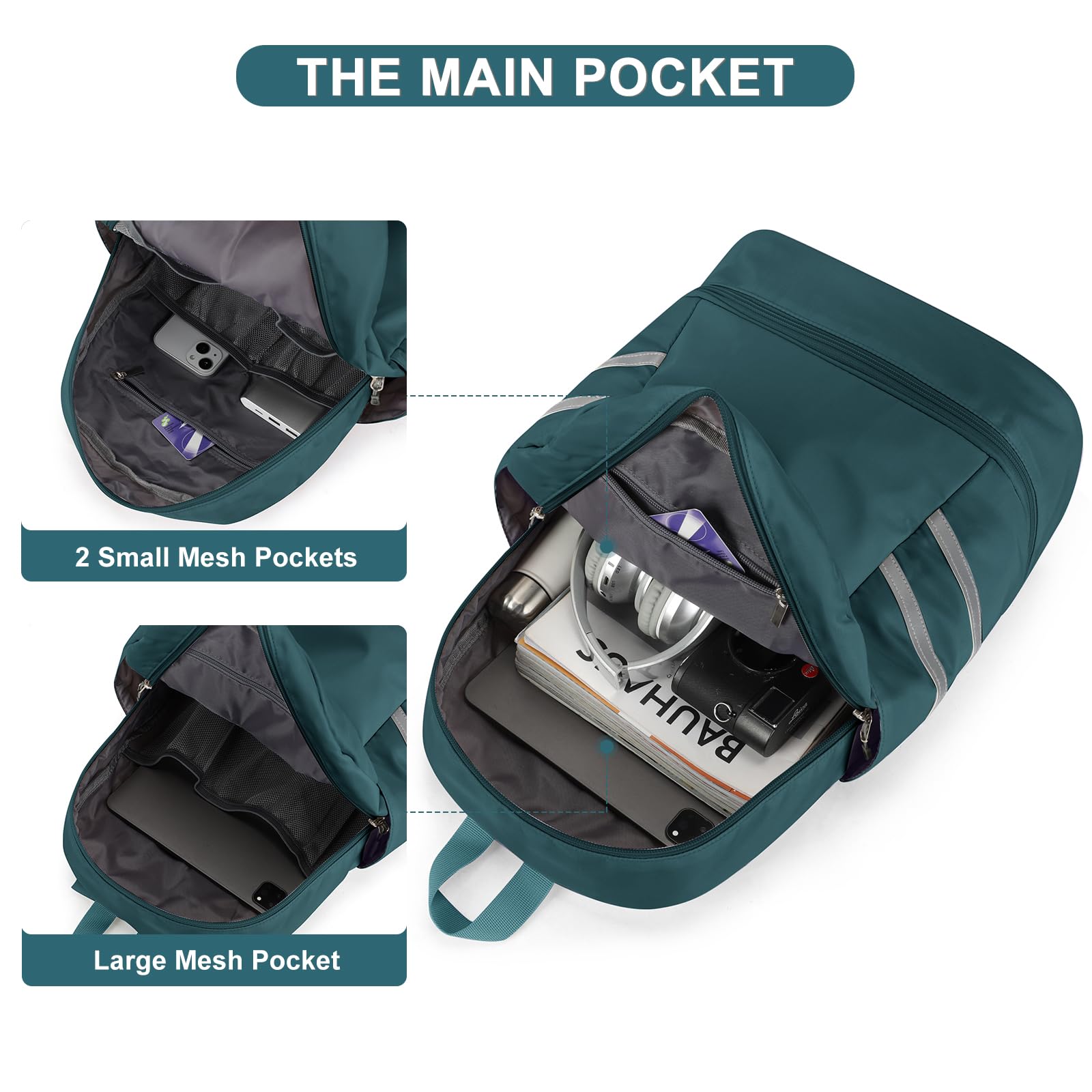 Coofay Women's Waterproof Gym Backpack - Lightweight Sports Bag with Shoe Compartment for Workout, Travel & Fitness | Perfect for Yoga, Gym, Running & Outdoor Activities