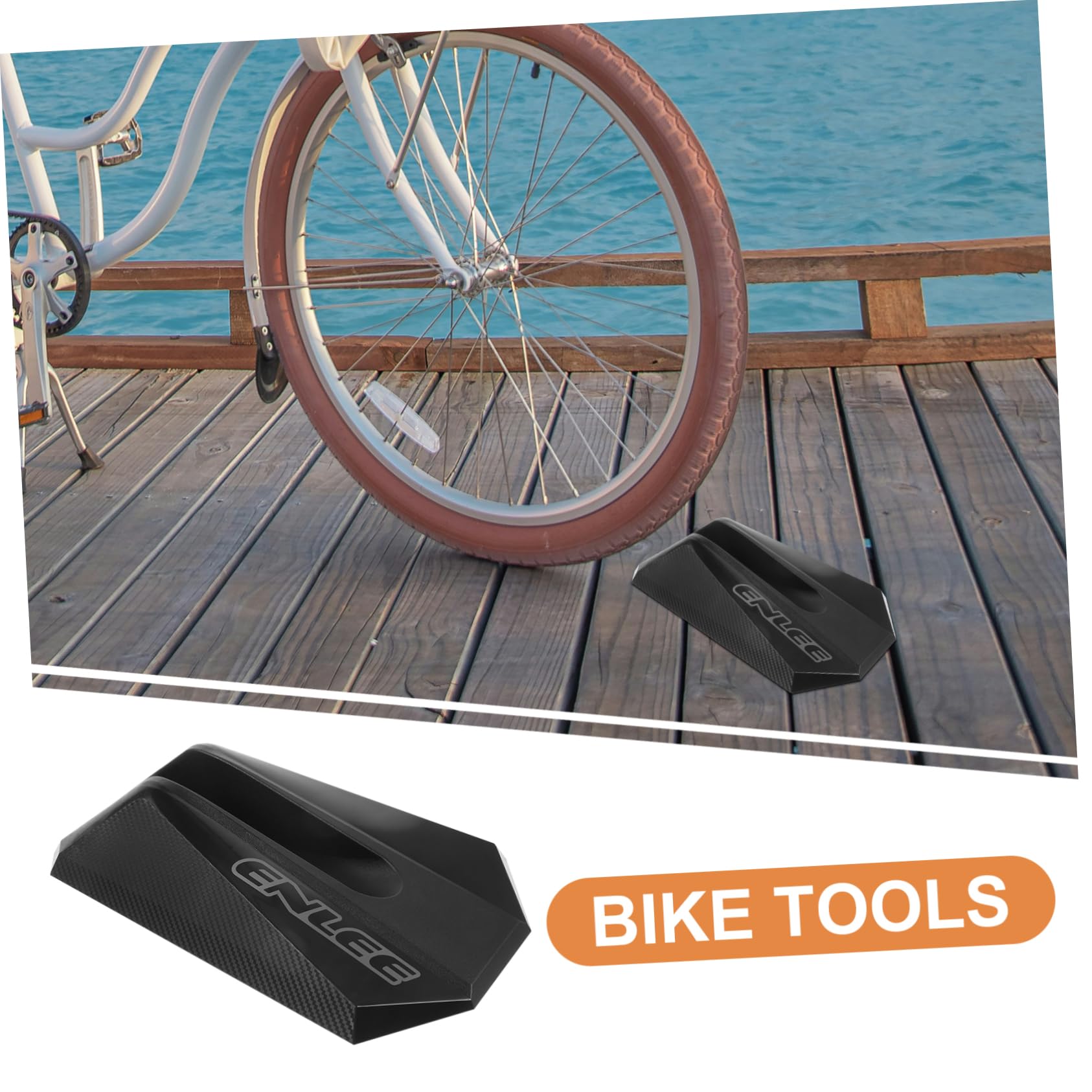 BESPORTBLE Bike Trainer Stand - Heavy Duty Plastic Exercise Bike Mat for Indoor Cycling, Bicycle Display Stand & Wheel Protection - Perfect for Home Gym, Spinning Classes & Bike Storage