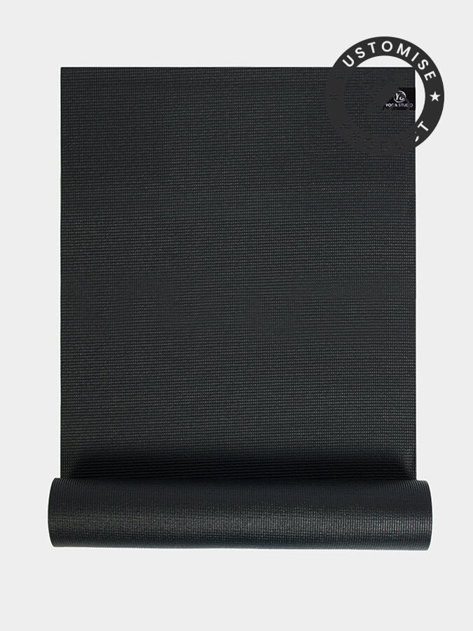 Custom Personalized Yoga Mat 6mm Thick - Non-Slip Eco-Friendly Exercise Mat with Your Own Design (Black) - Perfect for Home Workouts, Yoga Studios & Fitness Classes