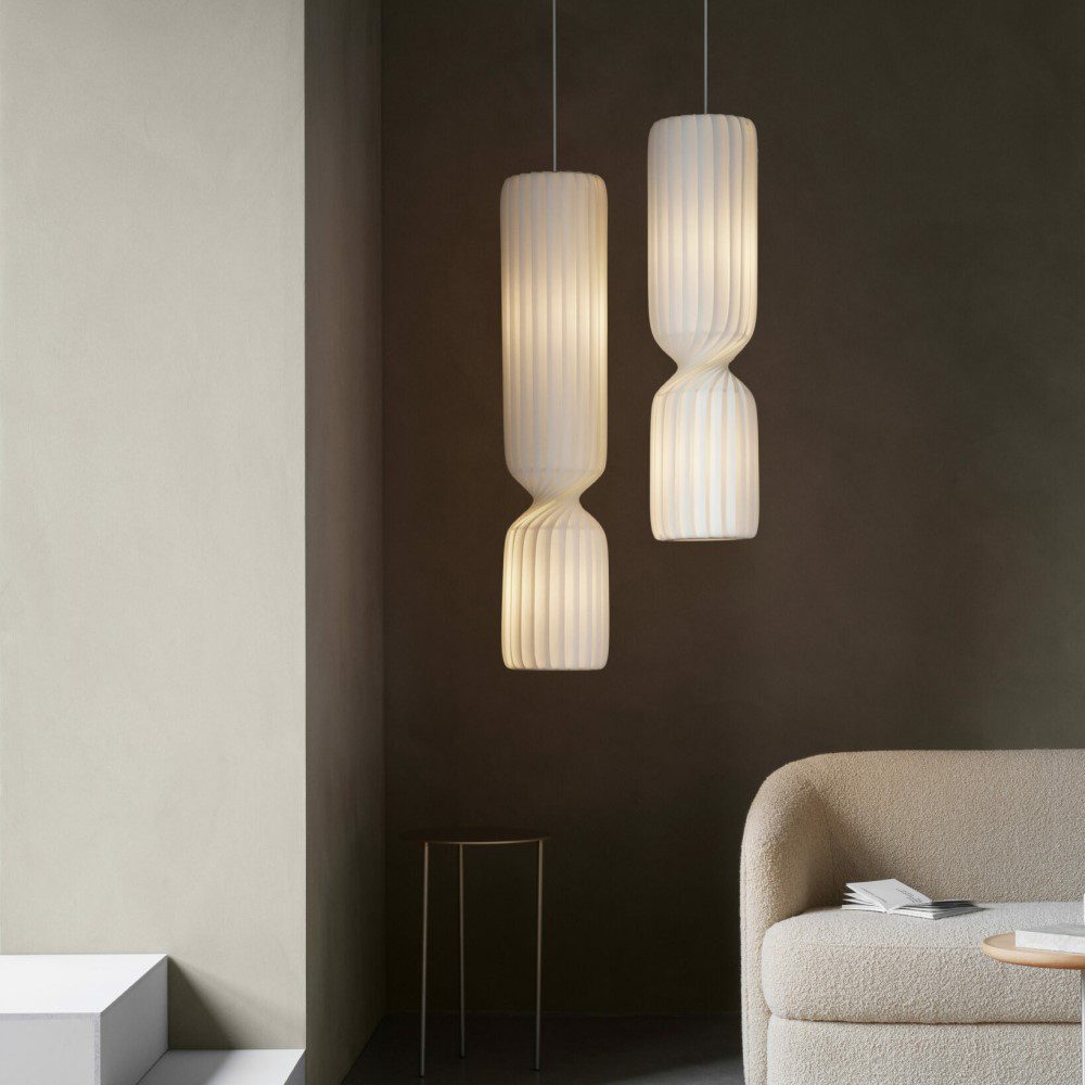 TOM ROSSAU TR41 Pendant Light – White PC/Non-Woven Fabric, 3 Sizes Available – Perfect for Dining Room, Kitchen Island & Modern Home Decor
