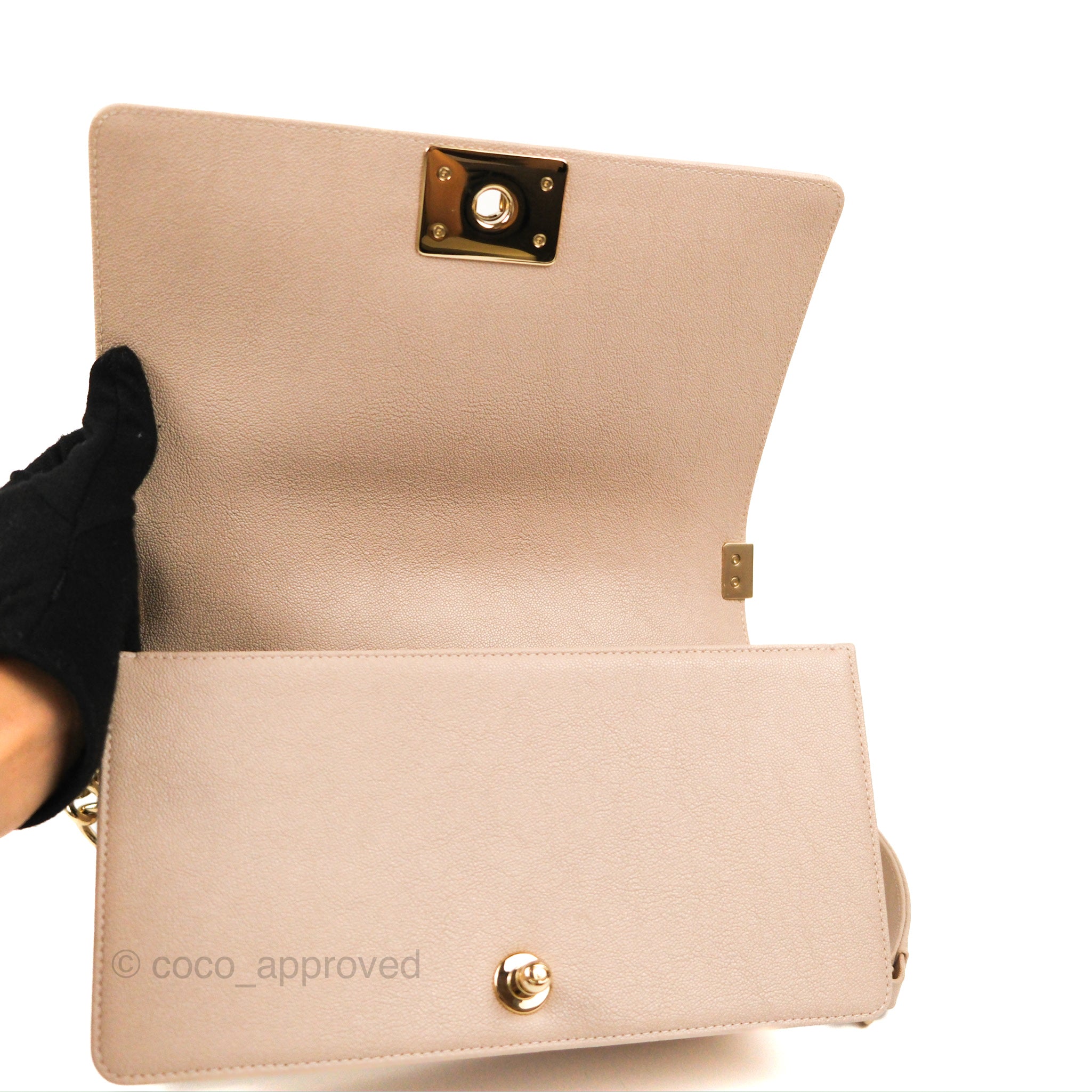 Chanel Chevron Medium Boy Bag in Nude Pink Caviar Leather with Gold Hardware - Perfect for Date Night & Special Occasions