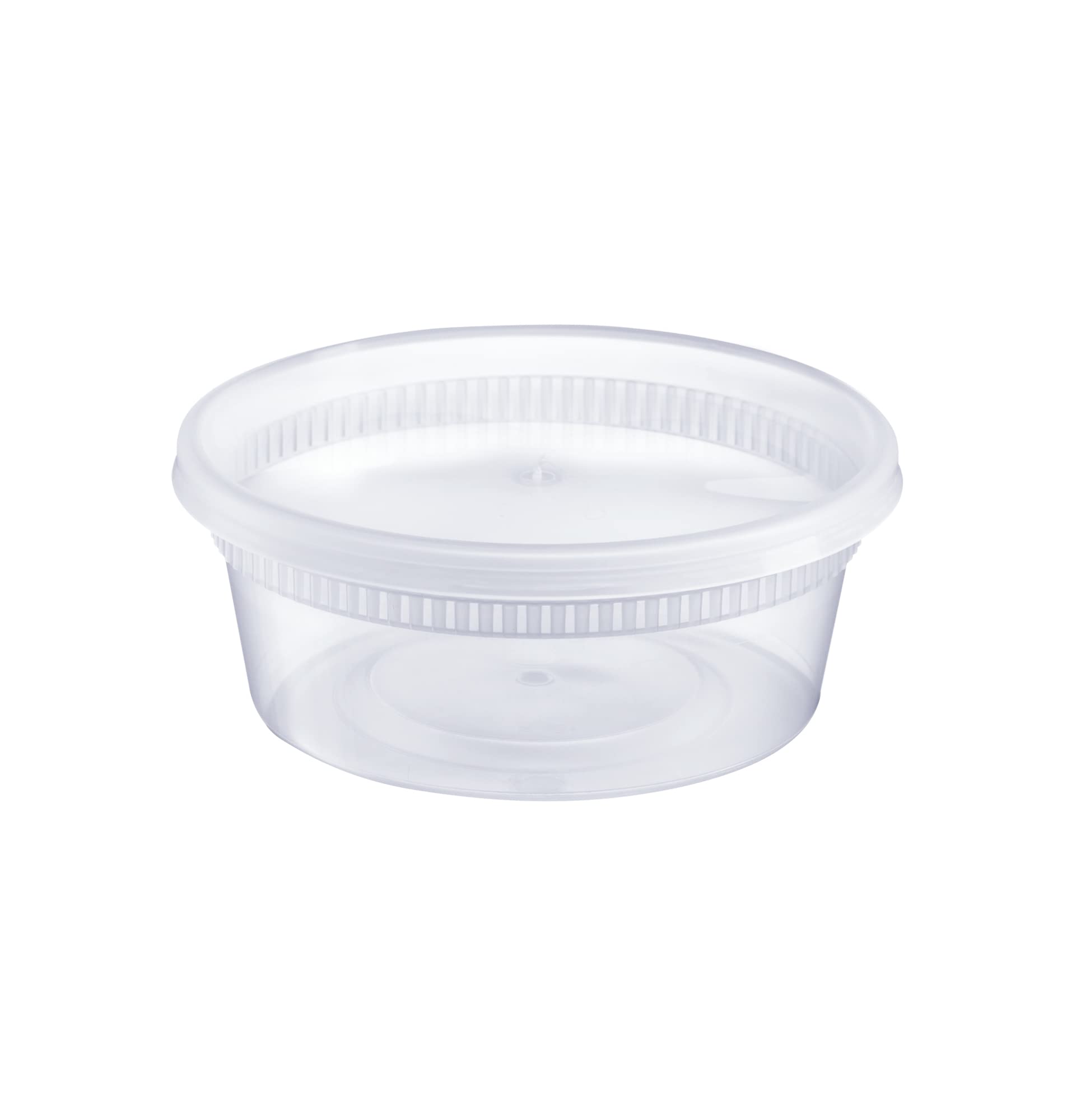 48-Pack 8 oz Plastic Deli Food Storage Containers with Airtight Lids - BPA-Free Disposable Meal Prep Containers, Slime Storage - Perfect for Leftovers, Meal Prep, Crafts & Party Snacks