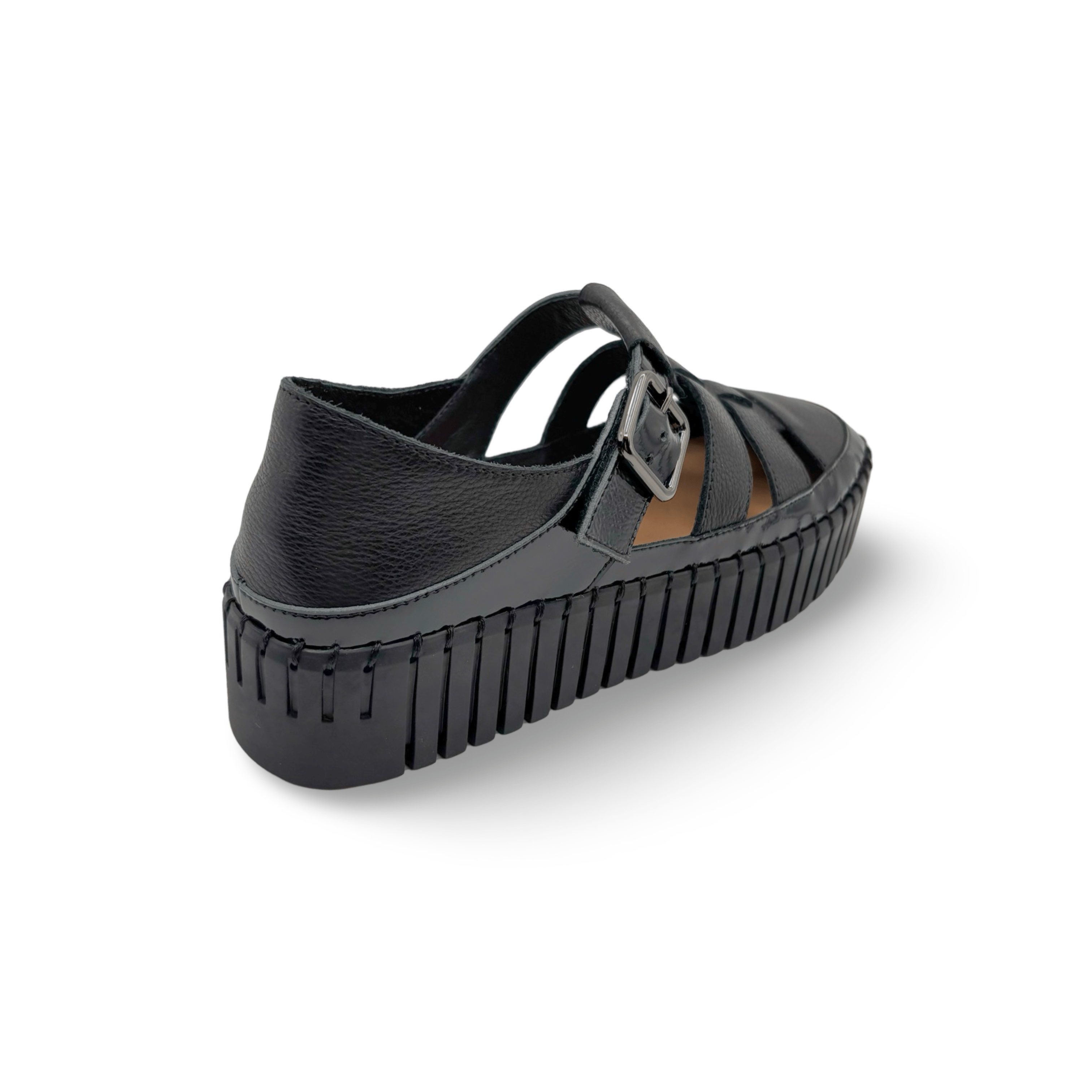 Baytown Black Platform Shoes for Women - Stylish & Comfortable Chunky Heel Sneakers for Casual Outfits, Work & Everyday Wear