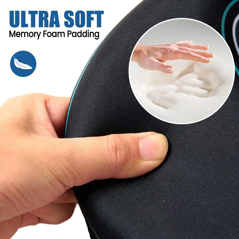 Premium Memory Foam Bike Seat Cushion Cover - Extra Wide & Soft Bicycle Saddle Pad for Men & Women - Universal Fit for Exercise Bikes, Cruisers, Spin Bikes - Waterproof & Comfortable for Long Rides, Commuting & Indoor Cycling Workouts