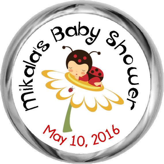 Adorable Little Ladybug Stickers for Baby Girls - Cute HERSHEY'S KISSES Themed Decals | Perfect for Nursery Decor, Scrapbooking & Kids' Crafts