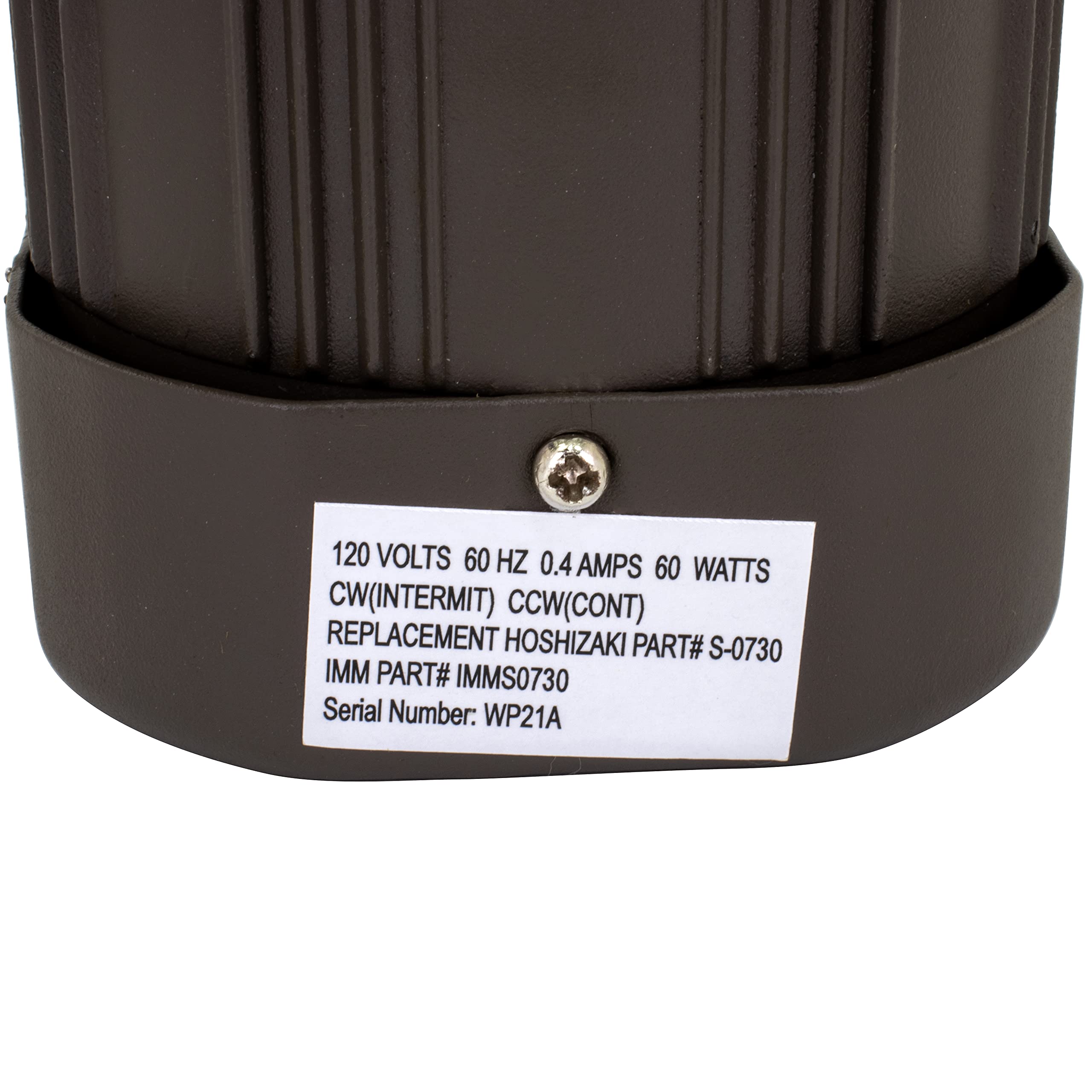 Hoshizaki S-0730 Ice Machine Motor Replacement - IMM Compatible with Mounting Plate, 14