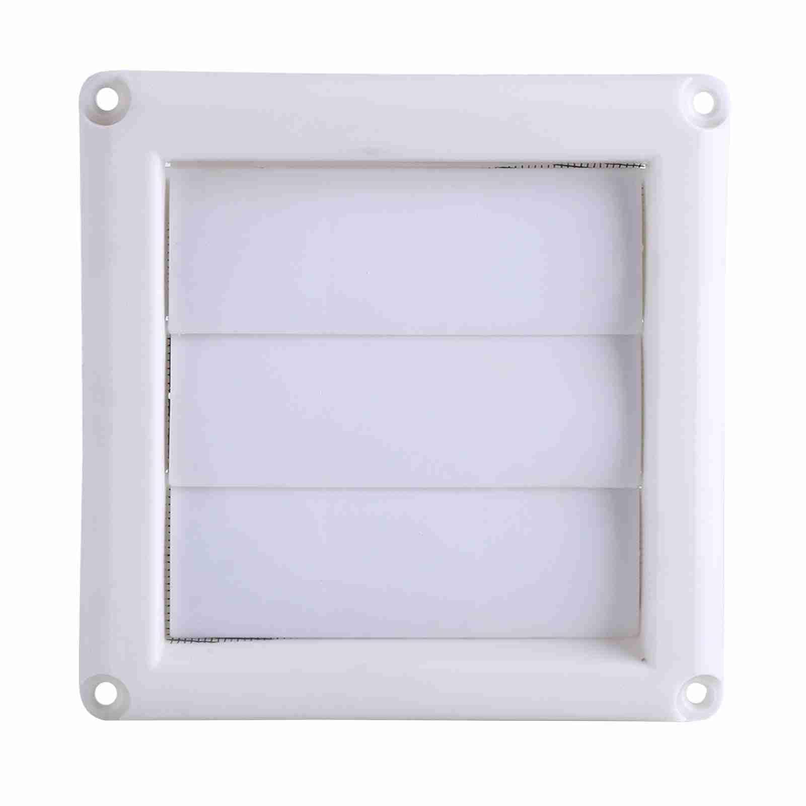 15x15cm White Plastic Air Vent Grille - Ceiling & Wall Mount Airflow Outlet with Filter for Home Ventilation (Ideal for Windows, HVAC, and Air Circulation Systems)
