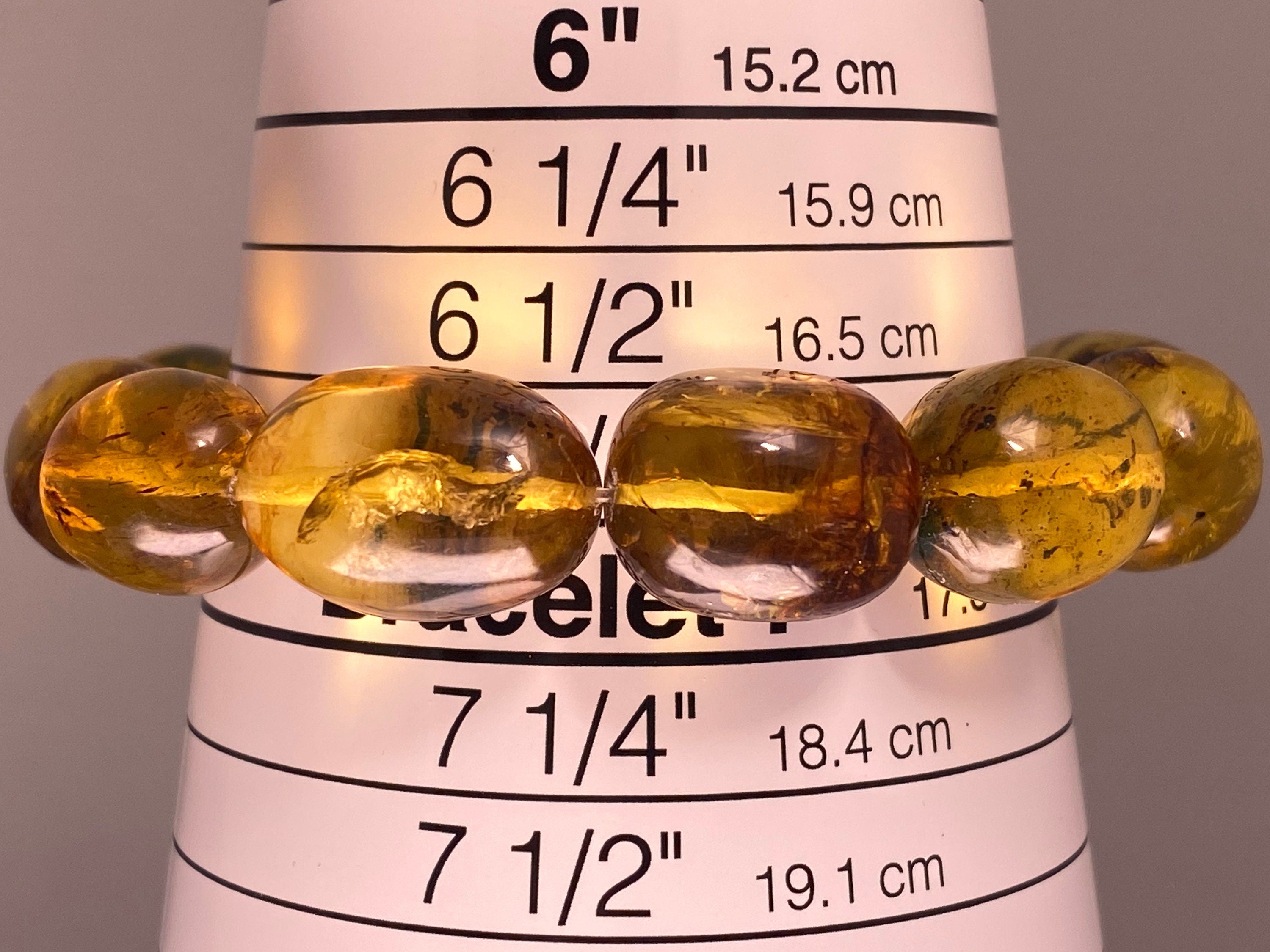 Authentic Mexican Amber Crystal Beaded Bracelet - Handmade Healing Jewelry with Natural Stones for Women - Perfect for Meditation, Yoga & Spiritual Healing